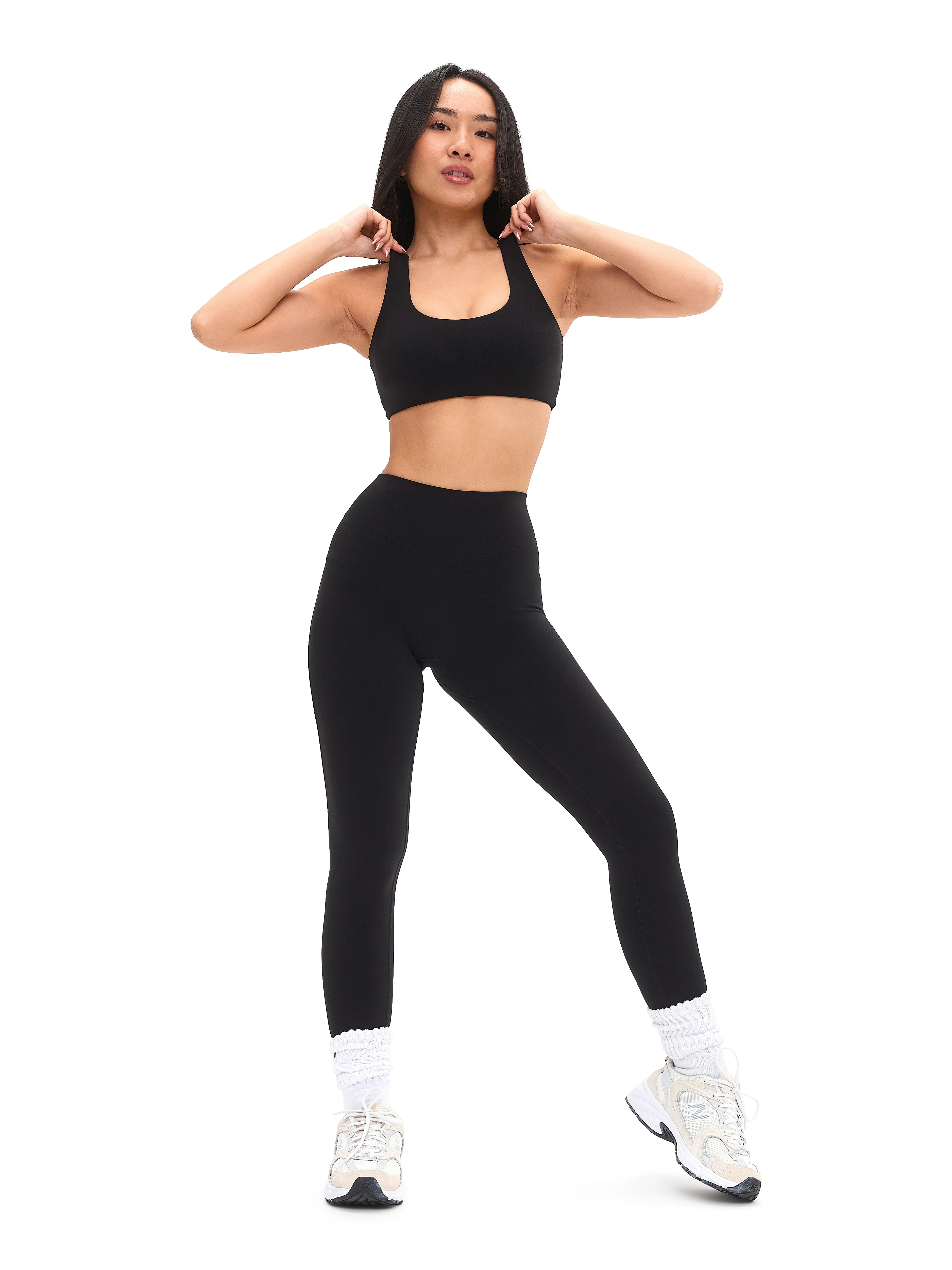 Double Dip Butter Sports Bra - Onyx Black - Image 4
