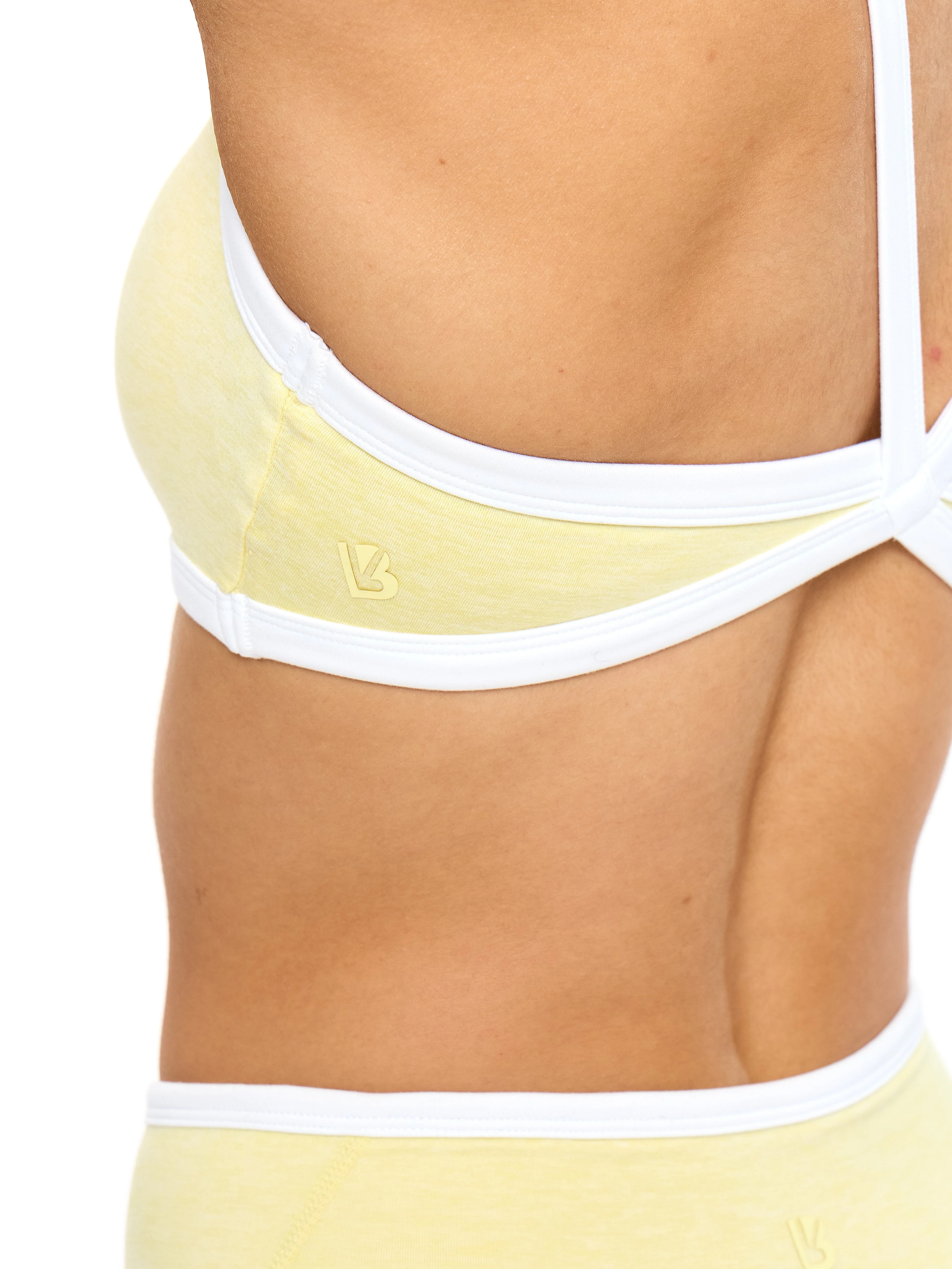 Dream Heather Contrast Sports Bra - Heather Sunbeam - Image 3