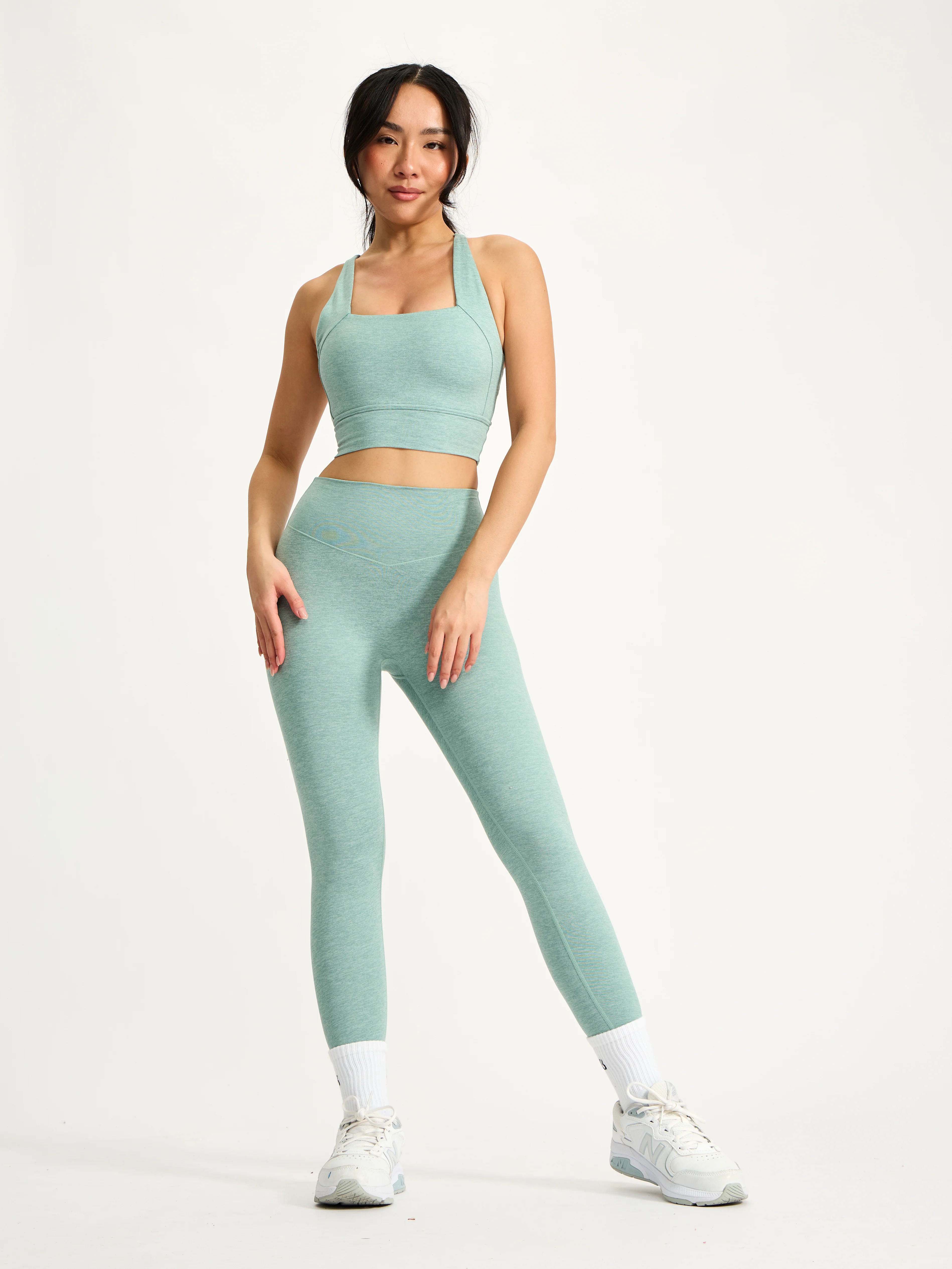 Dream Heather Square Neck Sports Bra - Garden Party - Image 5