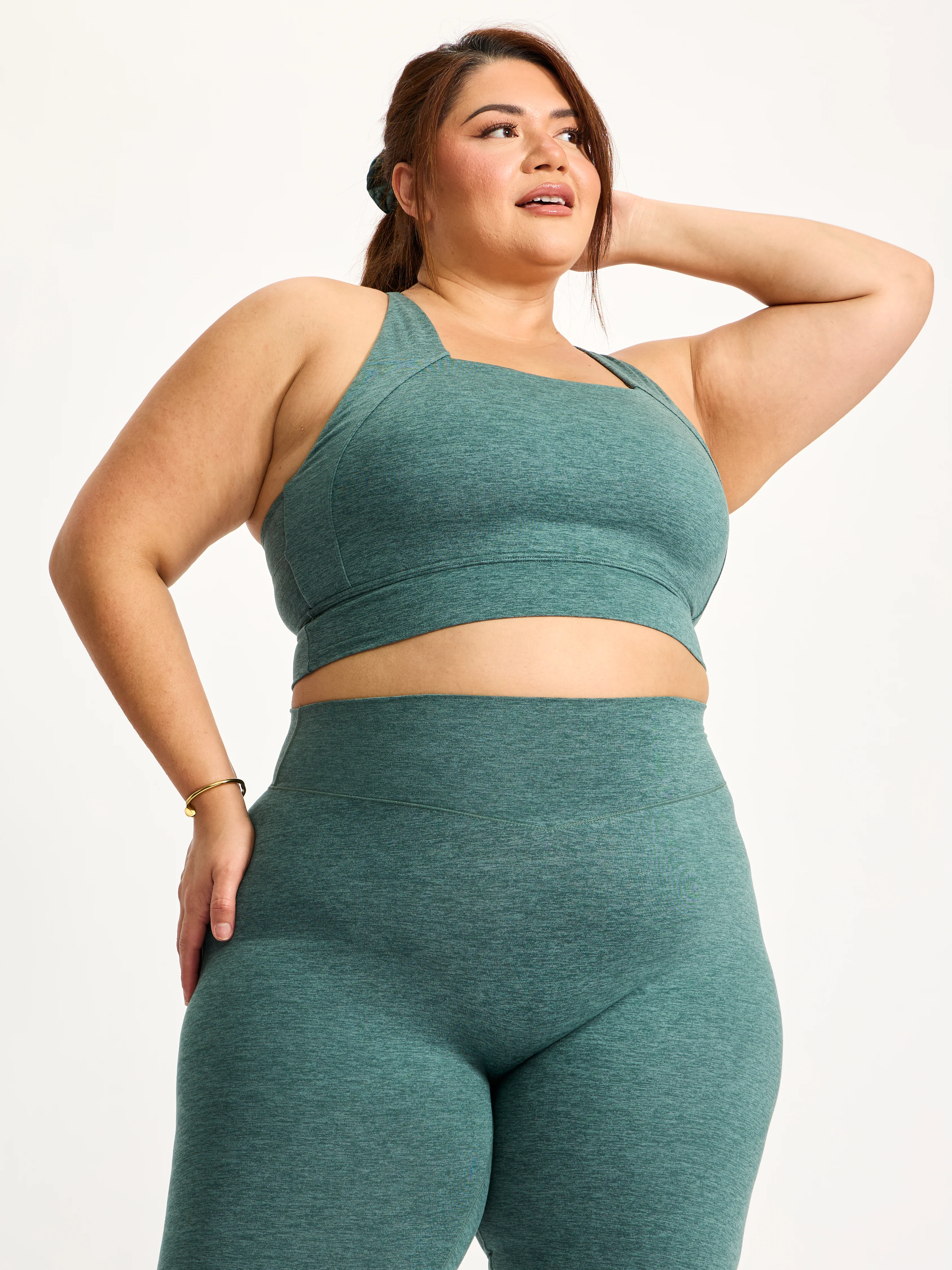 Dream Heather Square Neck Sports Bra - Heiress Ivy - Image 3