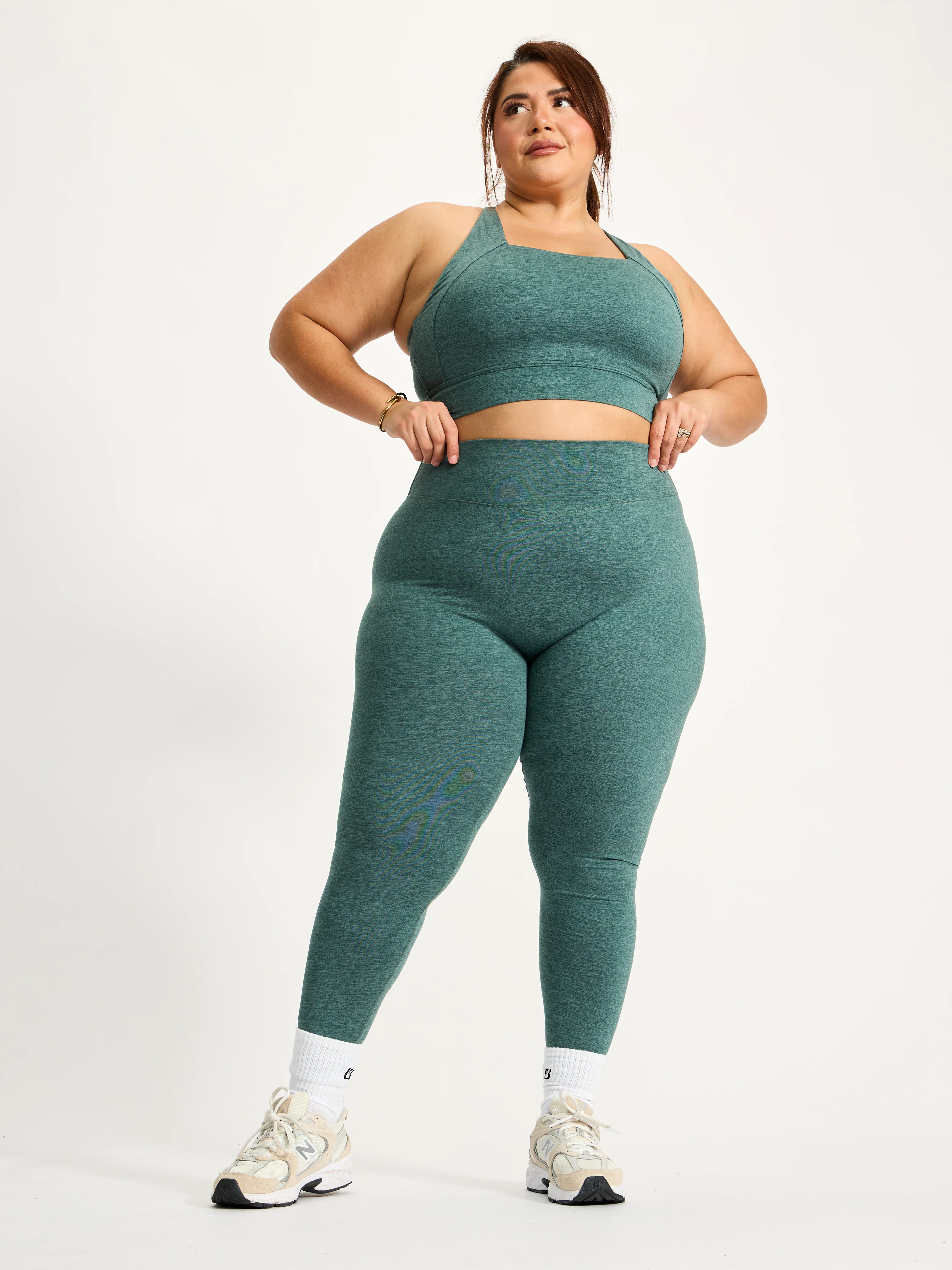 Dream Heather Square Neck Sports Bra - Heiress Ivy - Image 4