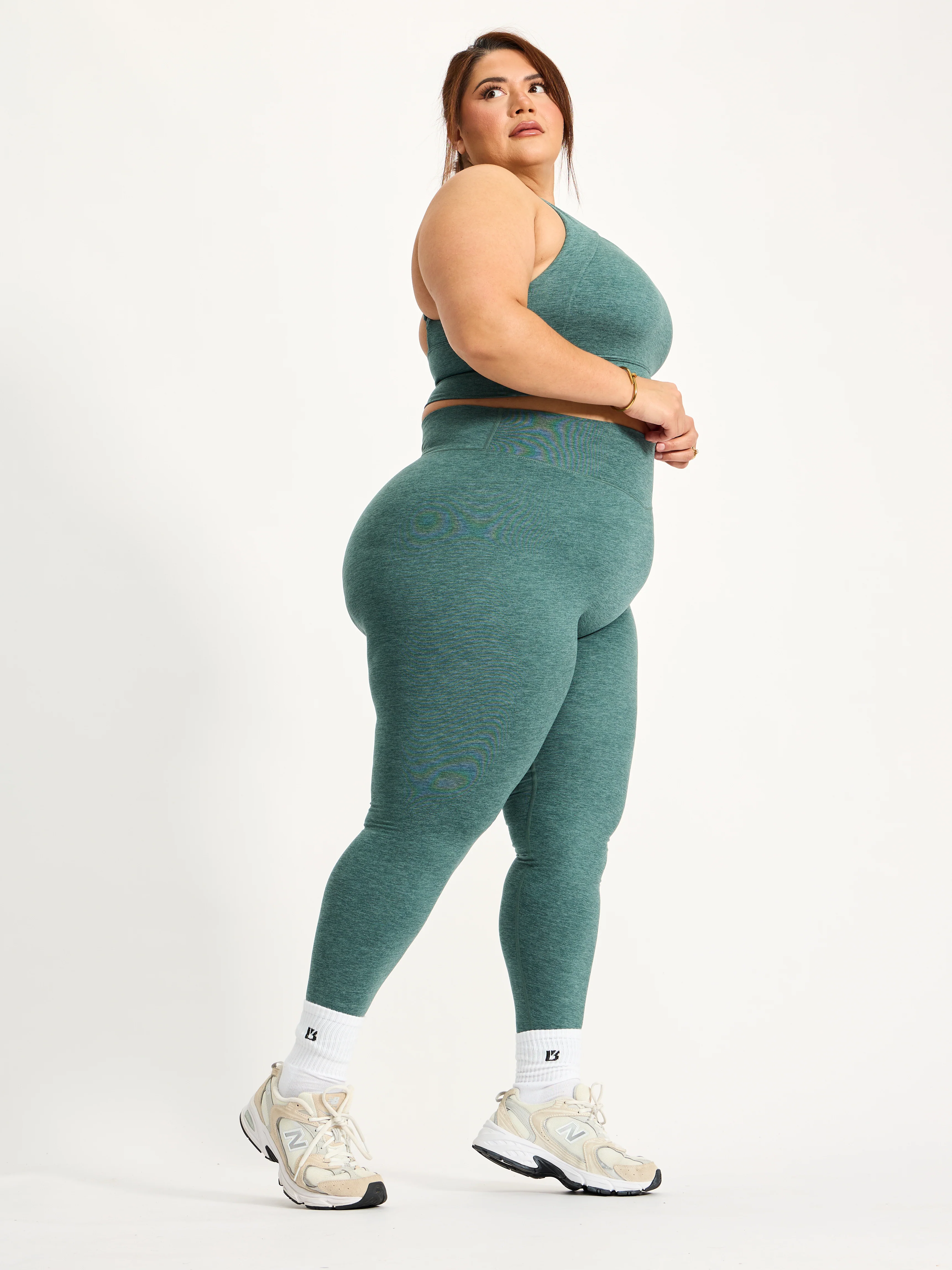 Dream Heather Square Neck Sports Bra - Heiress Ivy - Image 5