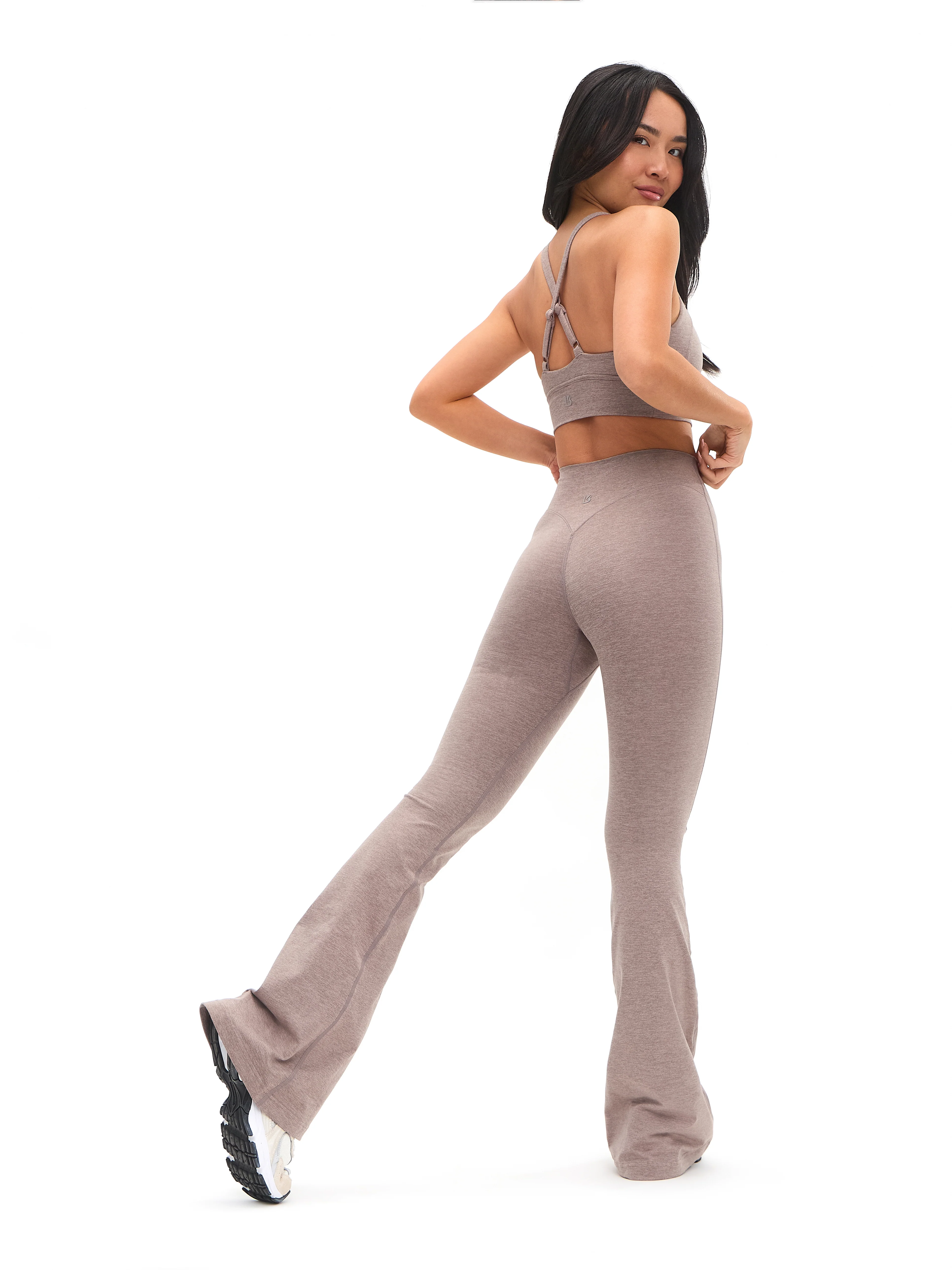 Dream Heather Square Neck Sports Bra - Grit - Image 2
