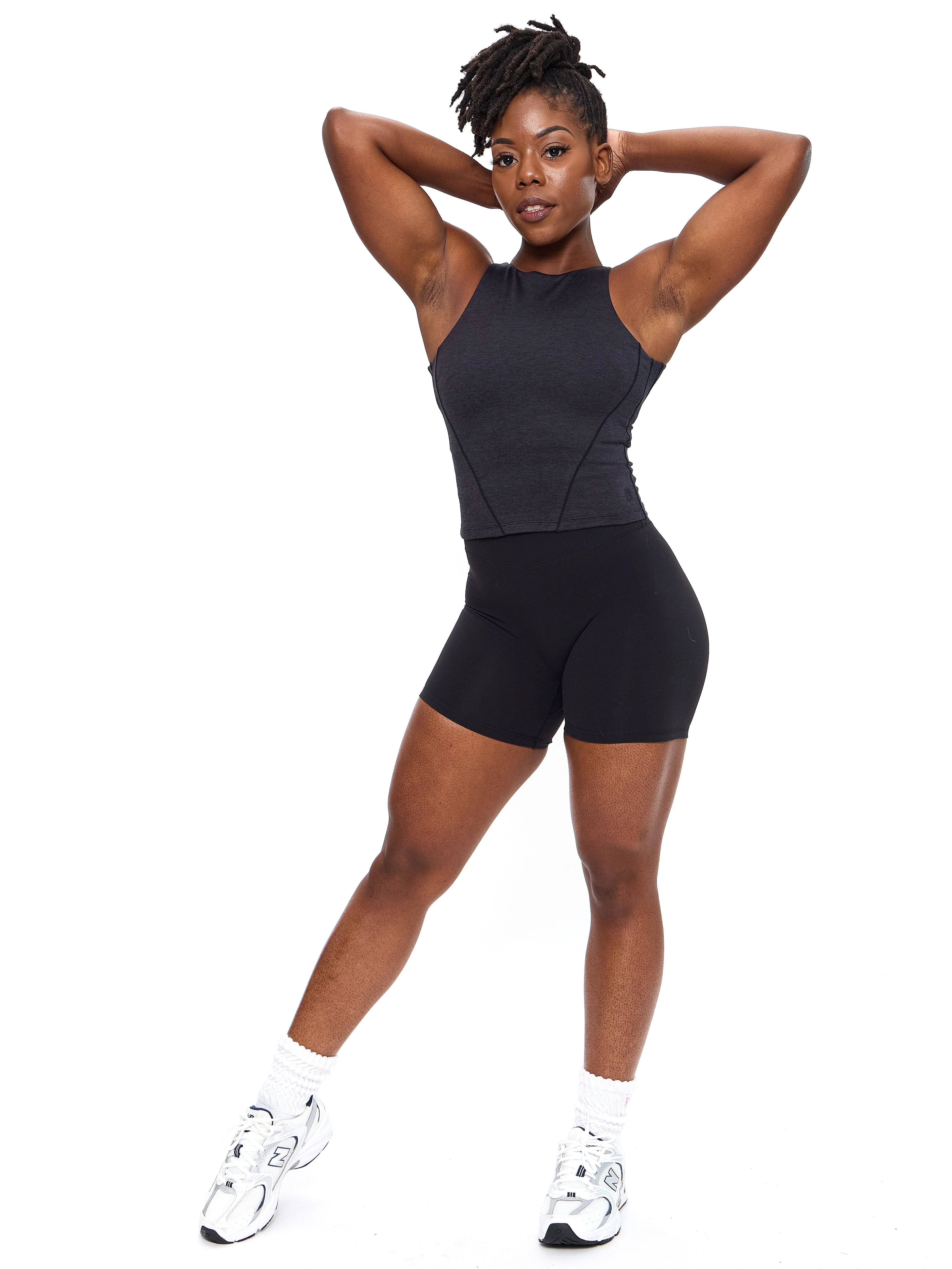 Dream Heather Tank - Onyx Black Heather - Image 2