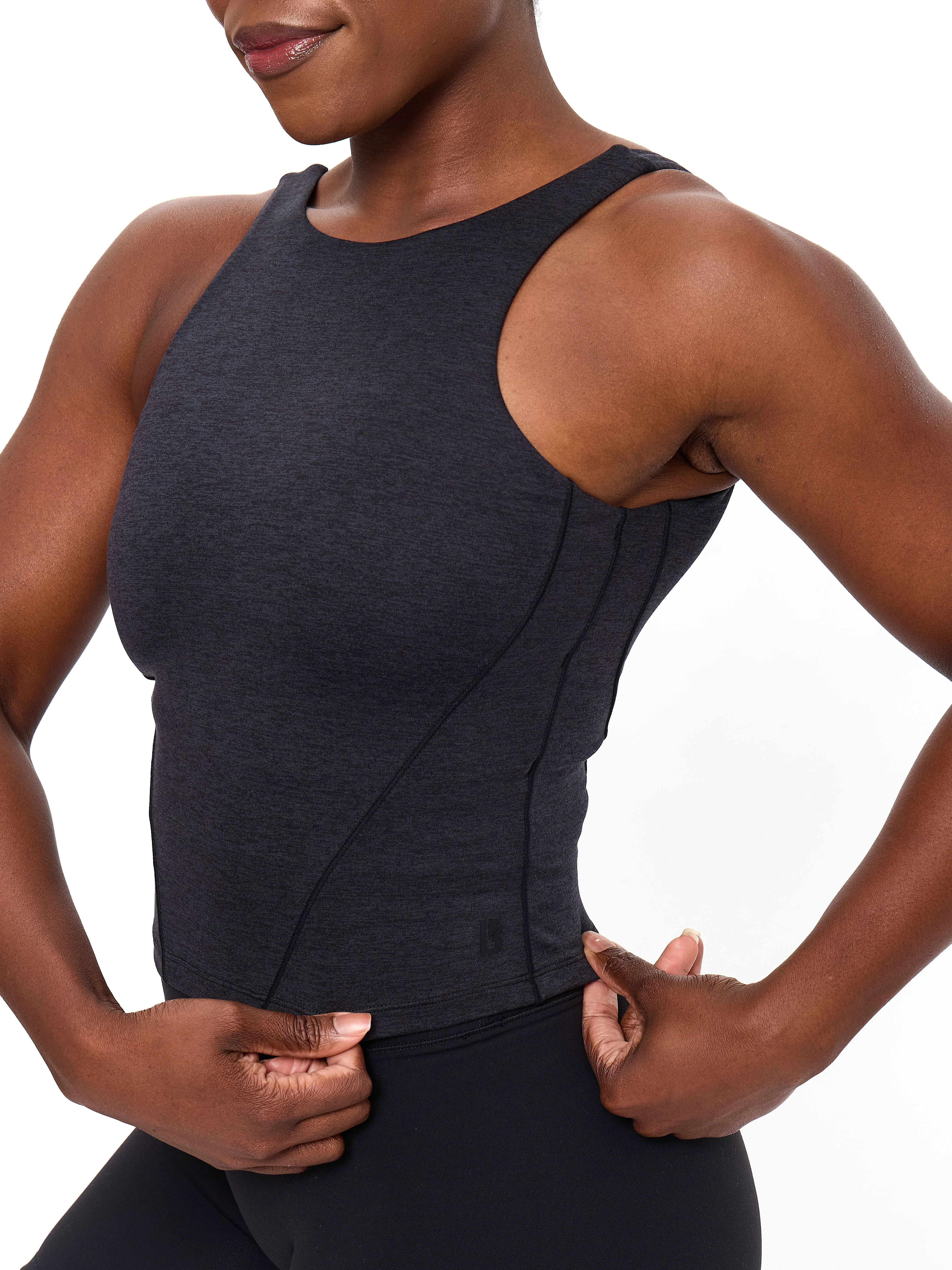 Dream Heather Tank - Onyx Black Heather - Image 3