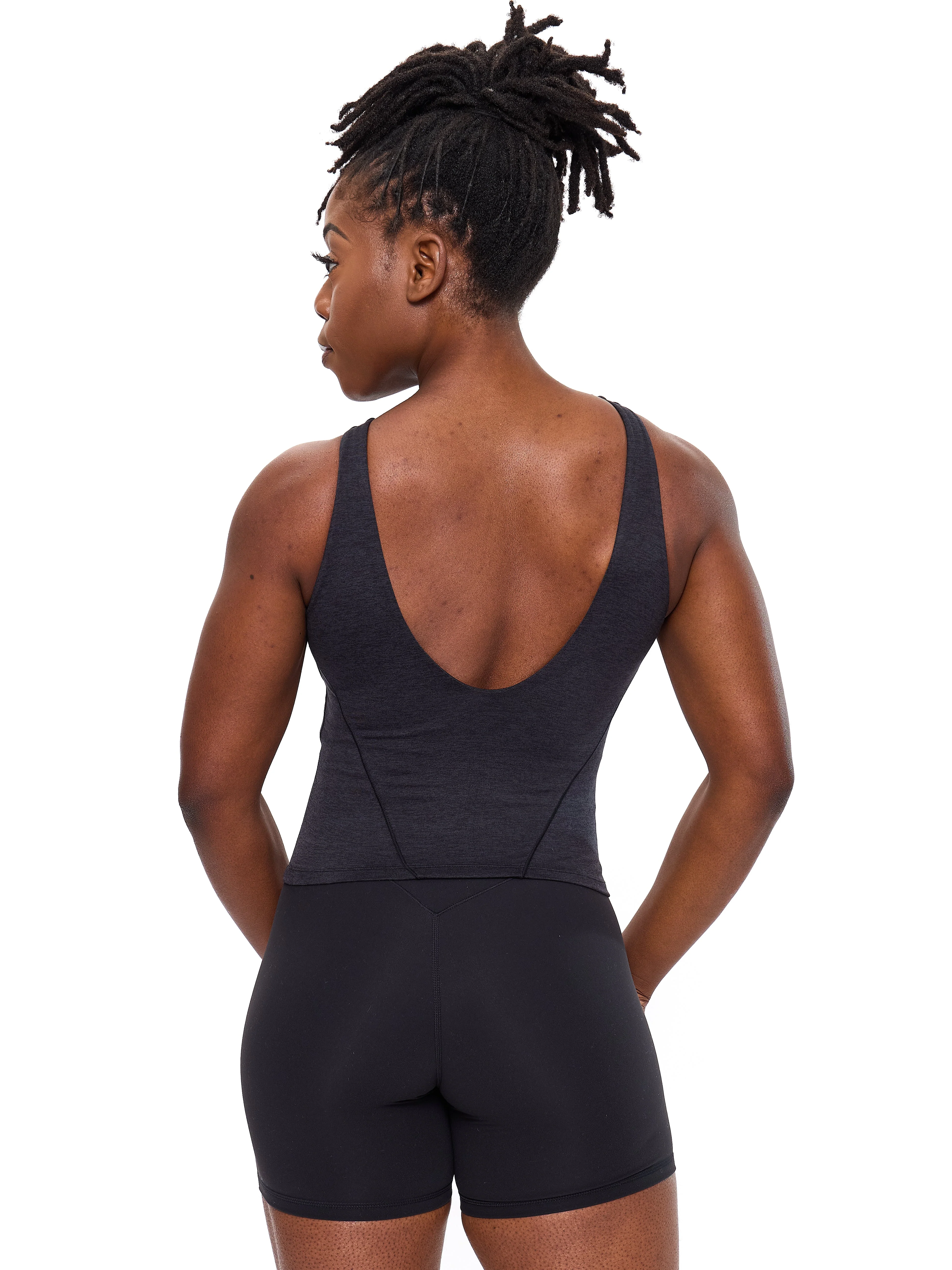 Dream Heather Tank - Onyx Black Heather - Image 4
