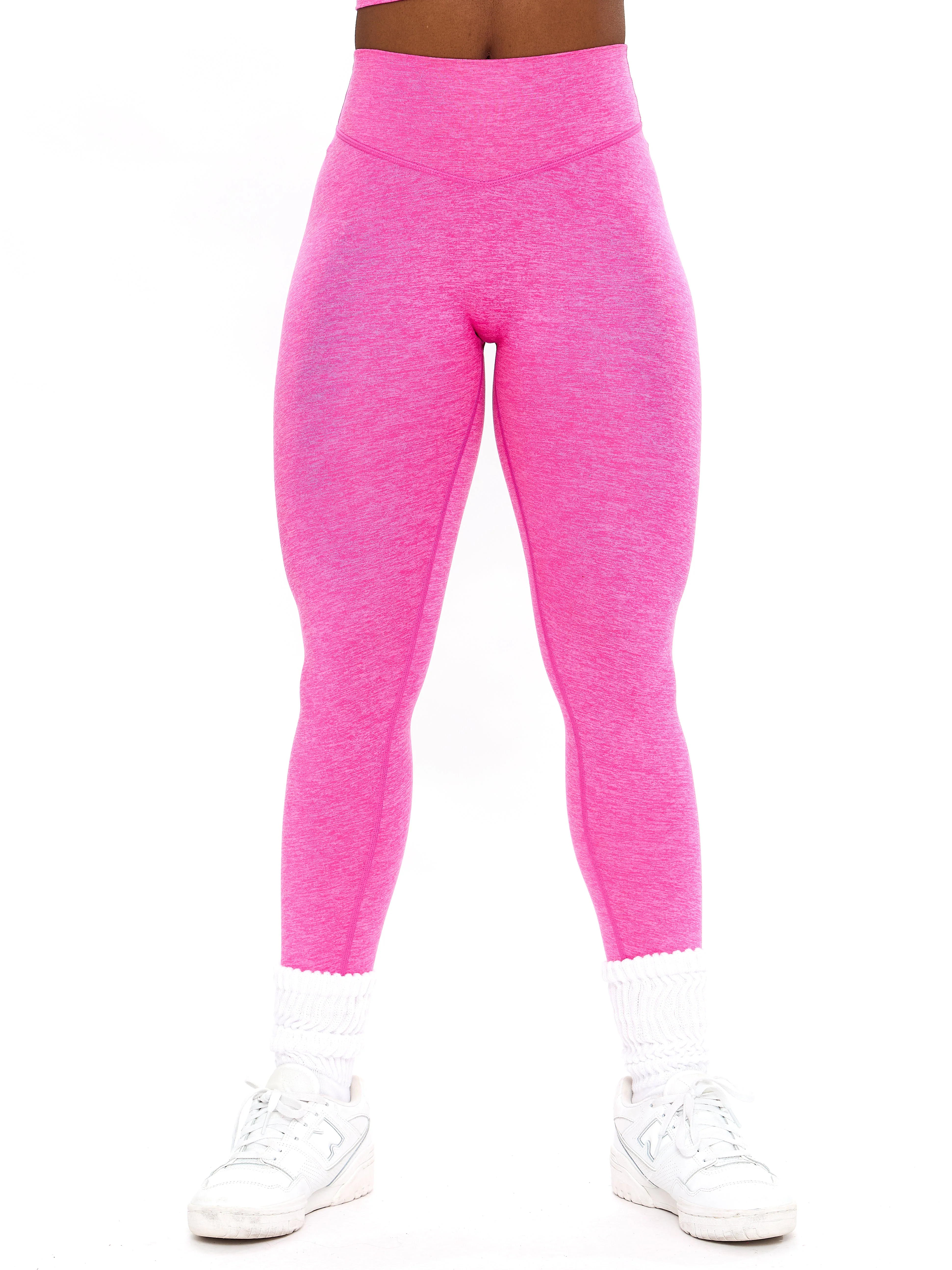 Dream Heathered Legging 26" - Candy Crush Pink - Image 5