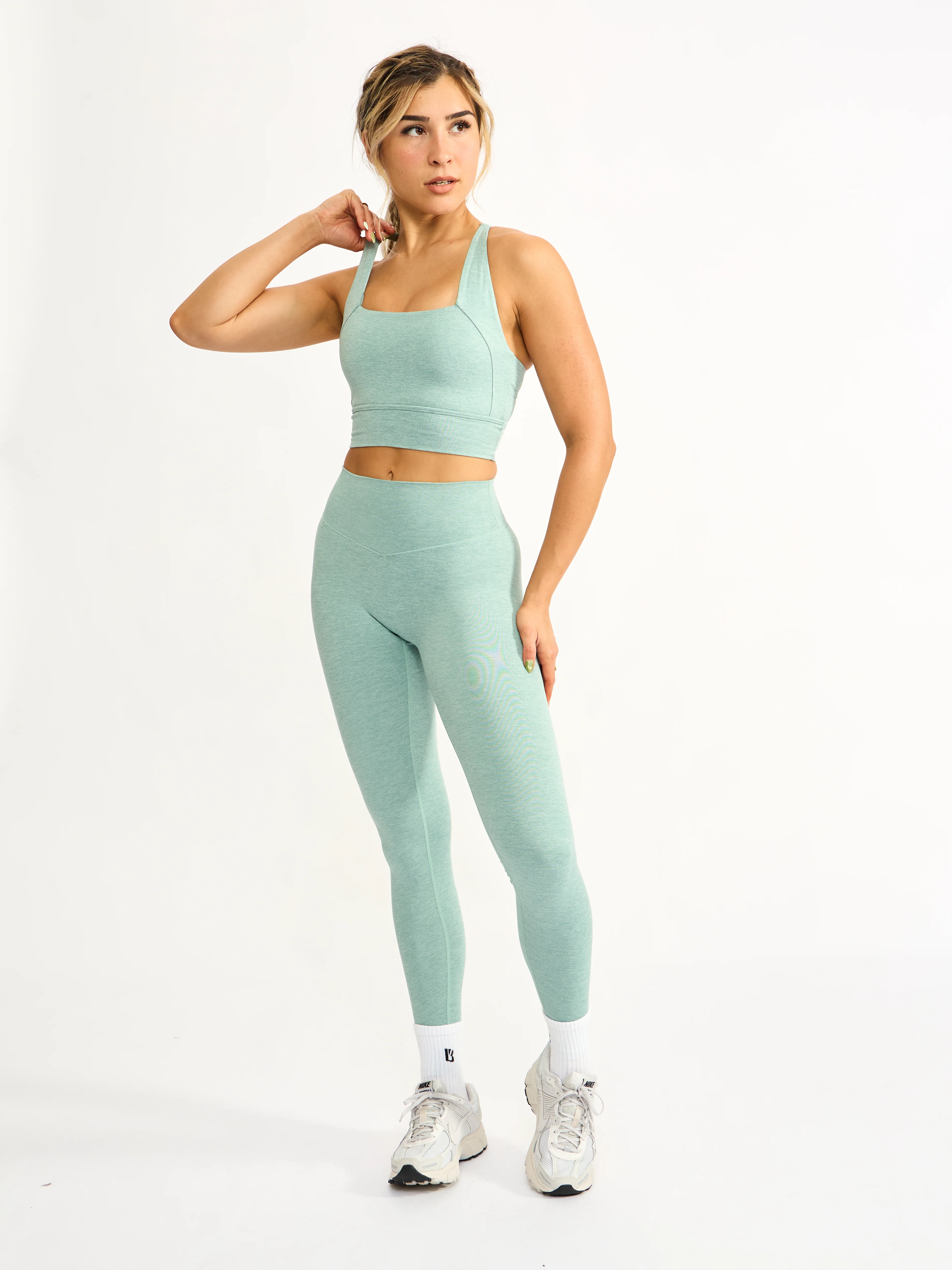 Dream Heathered Legging 26" - Garden Party - Image 6