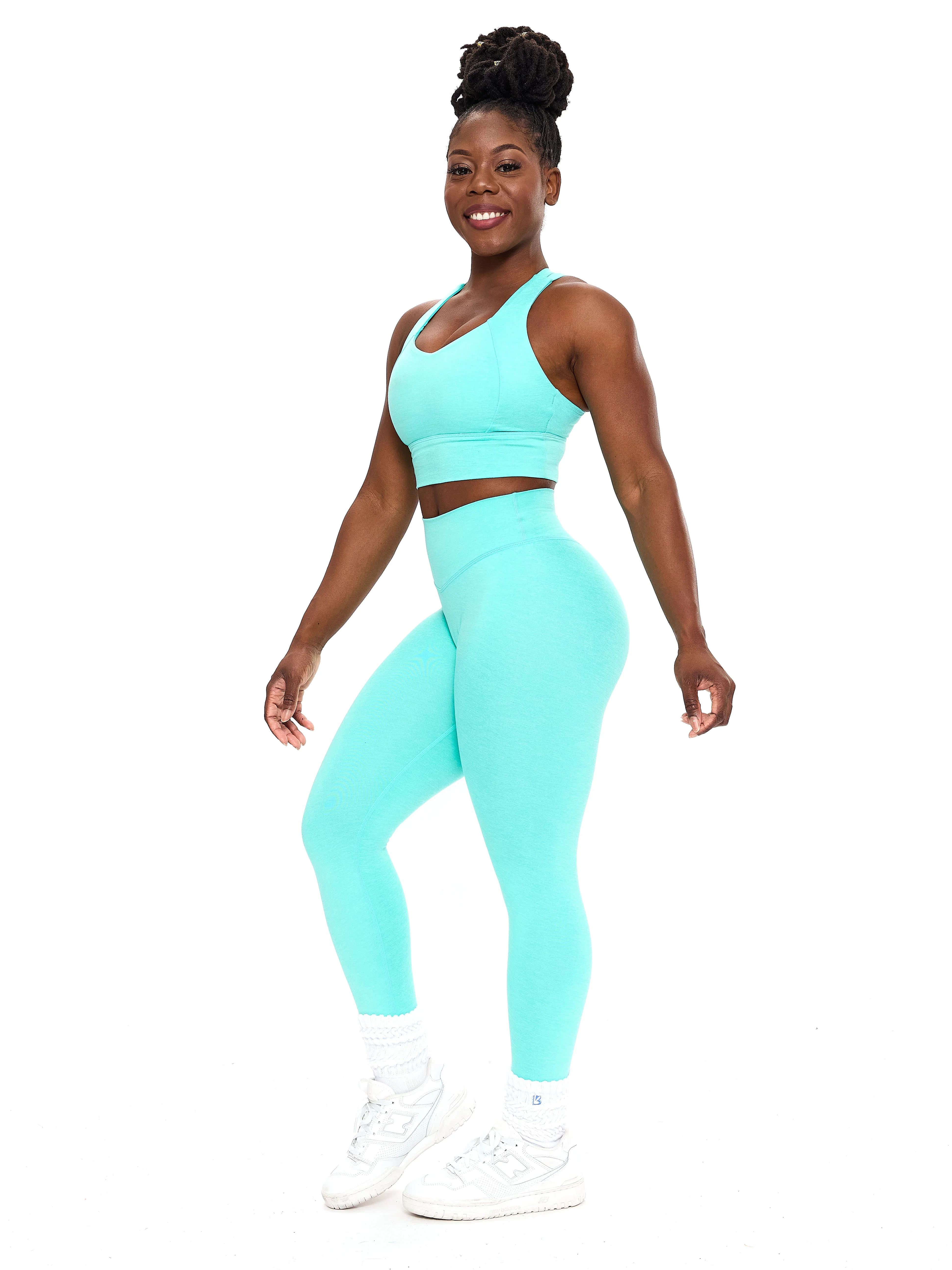 Dream Heathered Legging 26" - Playa - Image 4