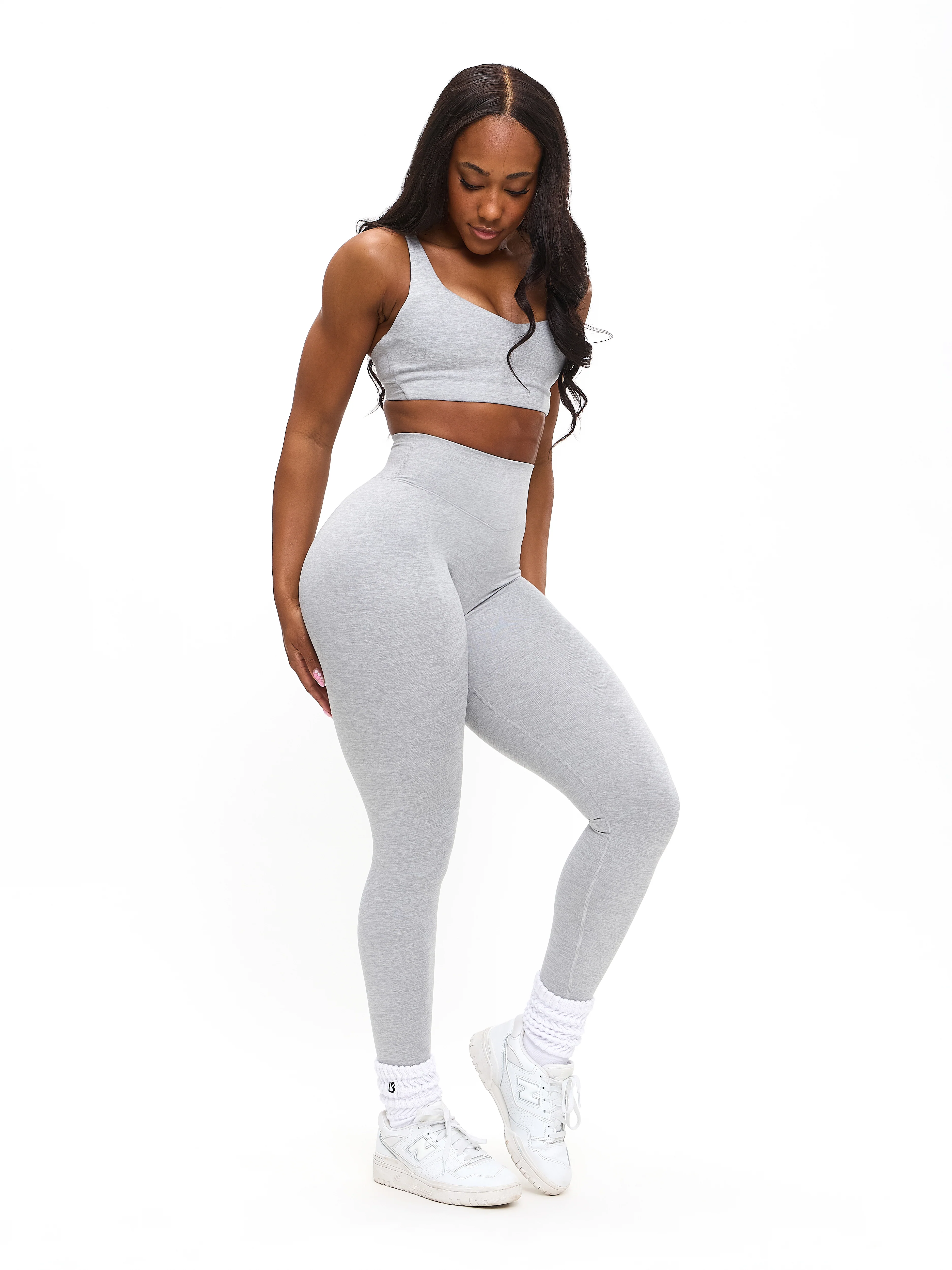 Dream Heathered Legging - Heathered Grey - Image 2