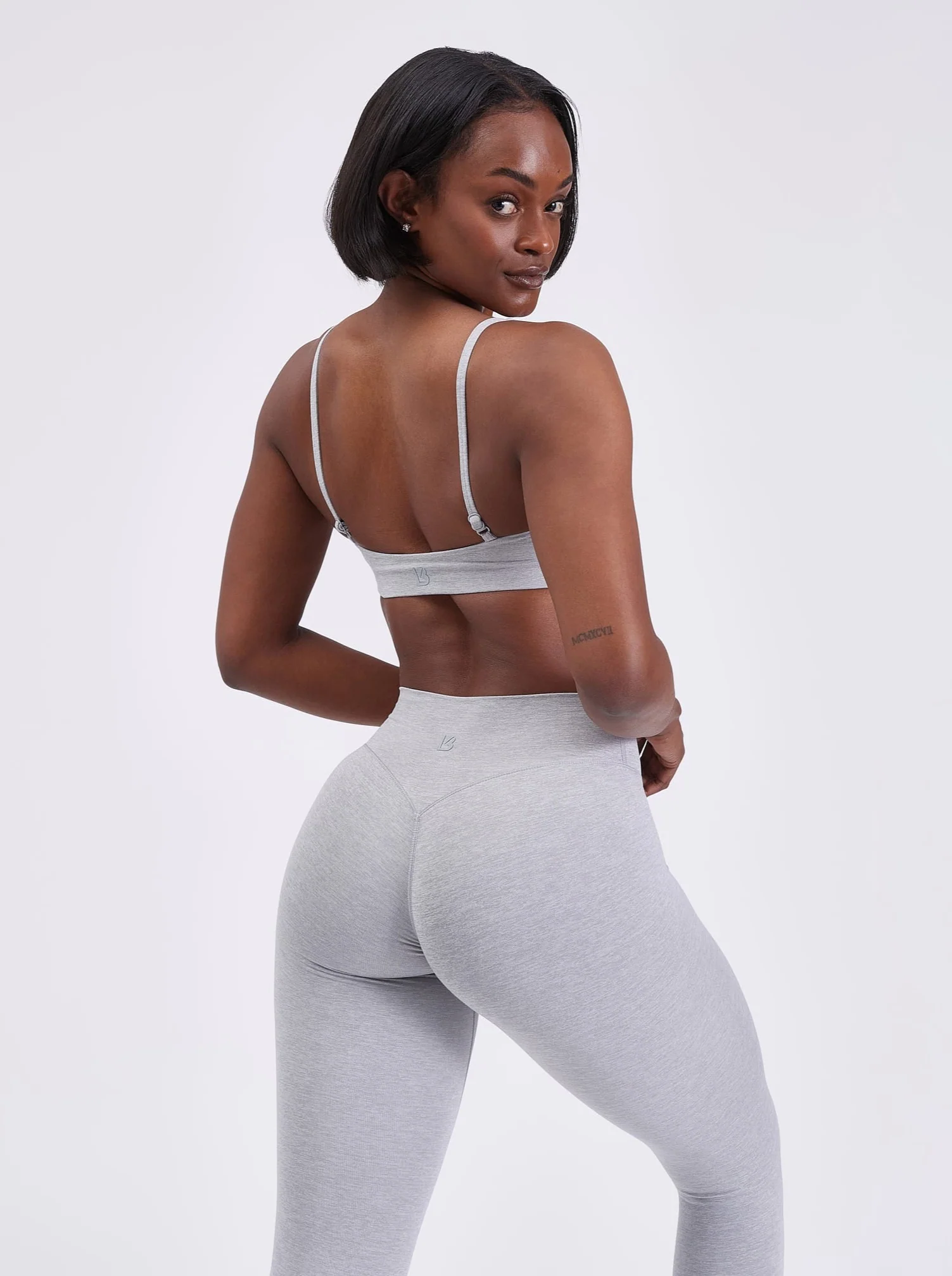 Dream Heathered Legging - Heathered Grey - Image 6