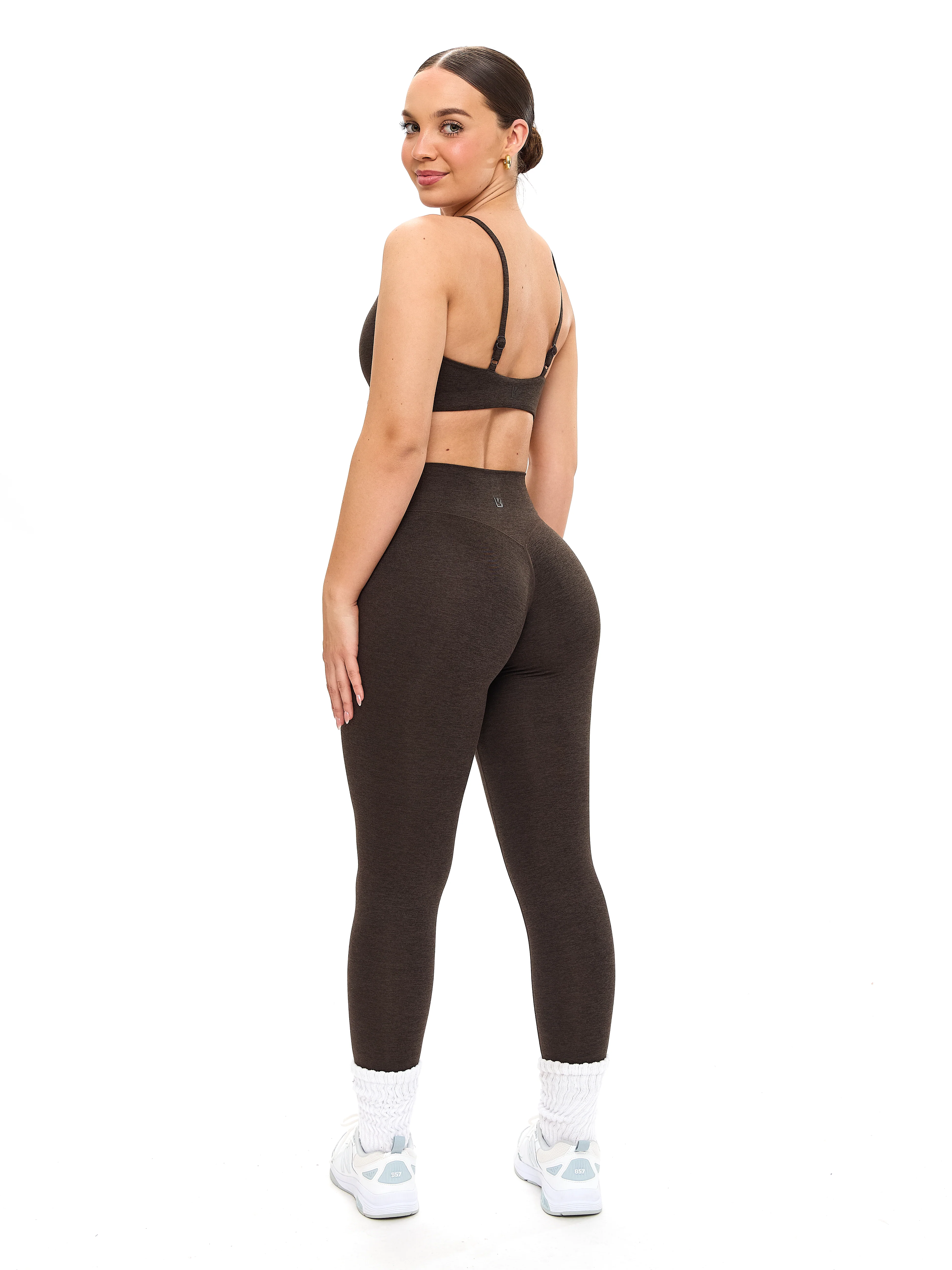 Dream Heathered Sports Bra - Cold Brew - Image 4