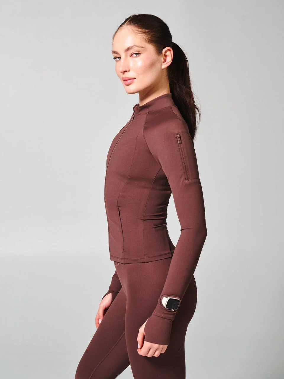 Elysium Zip Jacket - Espresso - Image 4