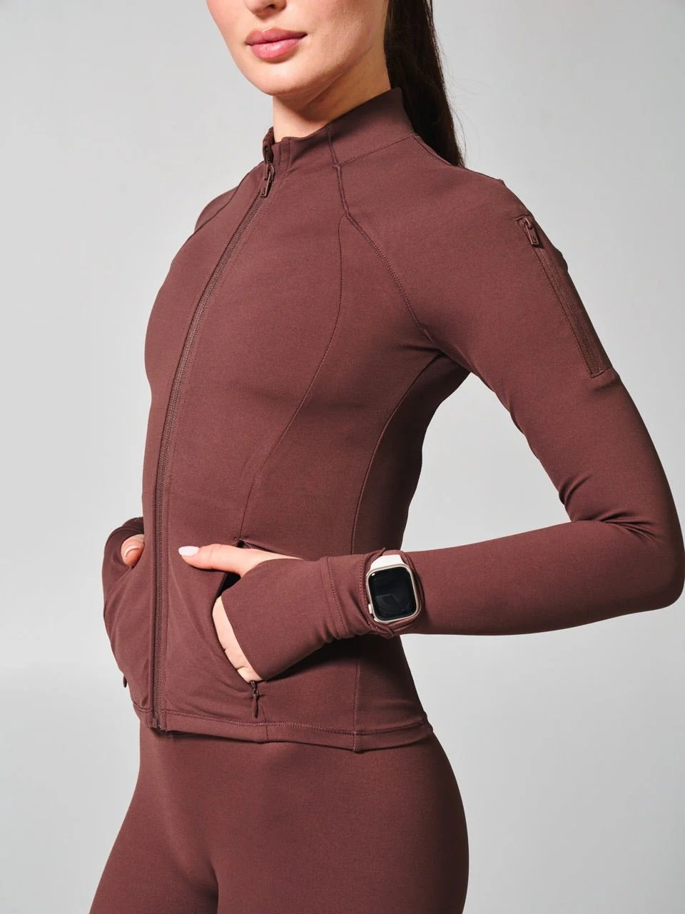 Elysium Zip Jacket - Espresso - Image 7