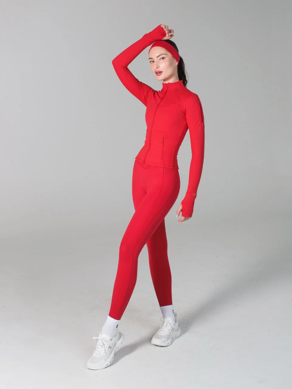 Elysium Zip Jacket - Lipstick Red - Image 2