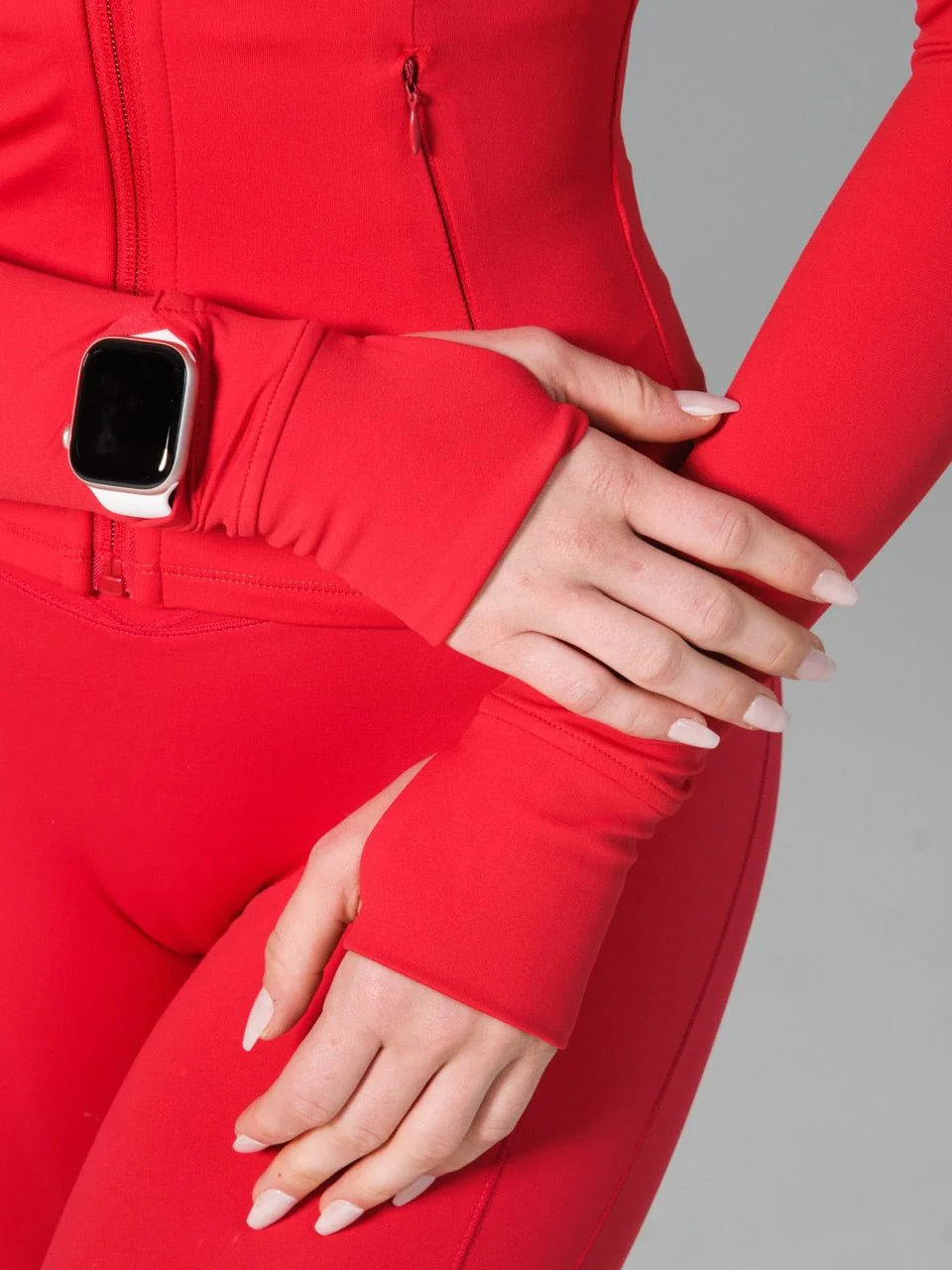 Elysium Zip Jacket - Lipstick Red - Image 5