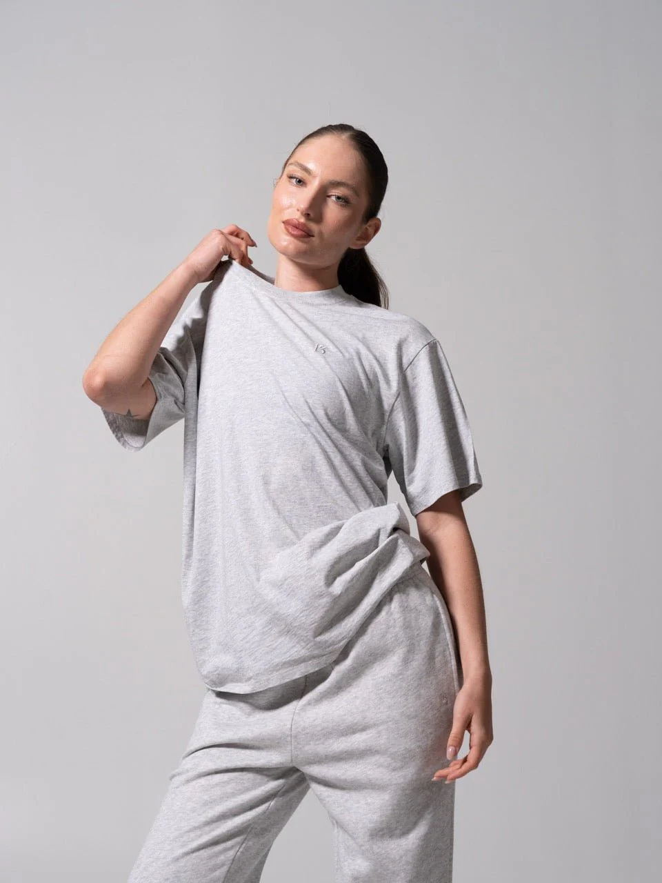 Essential Short Sleeve Tee - Heather Grey - Image 3