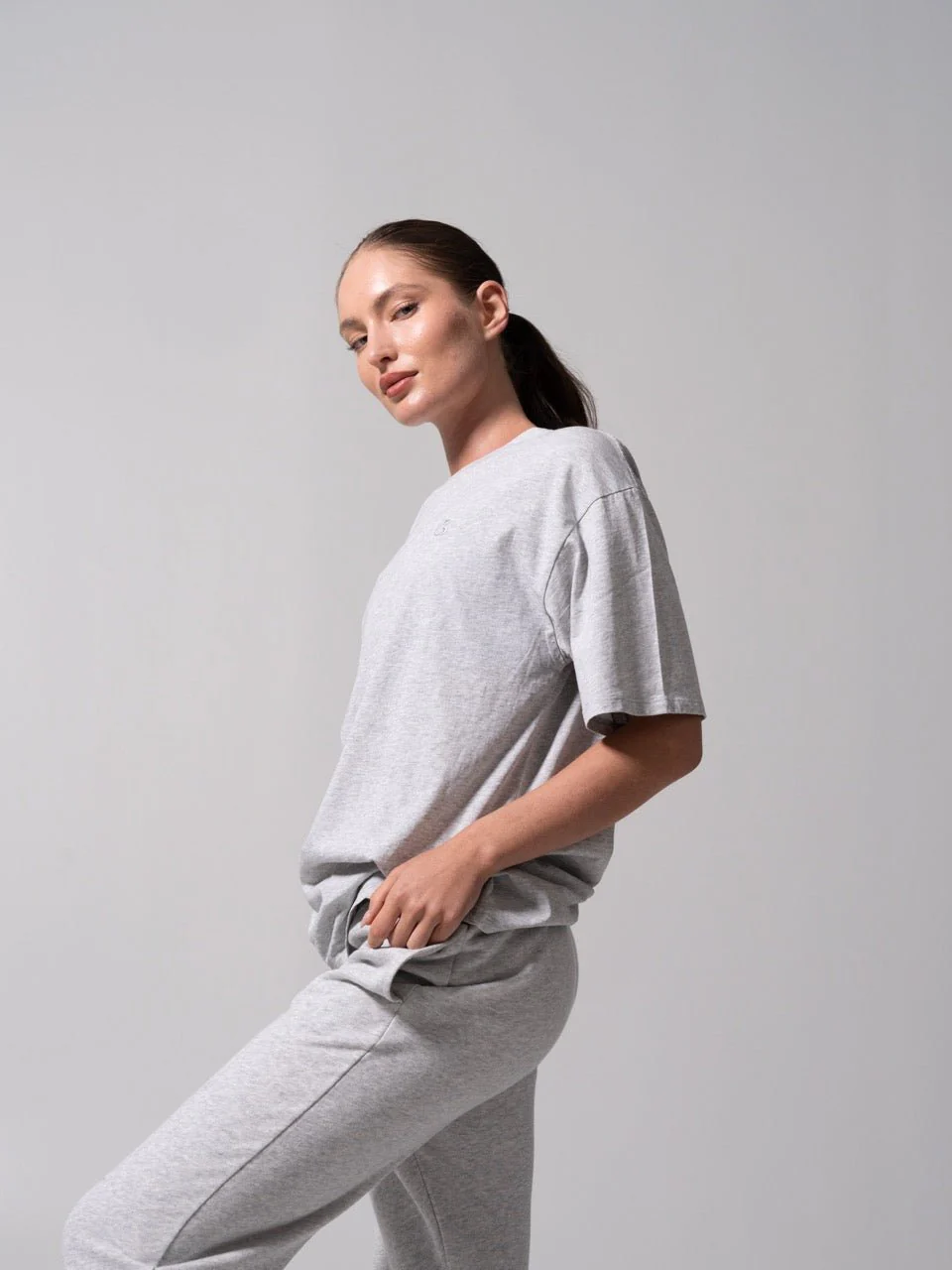 Essential Short Sleeve Tee - Heather Grey - Image 5