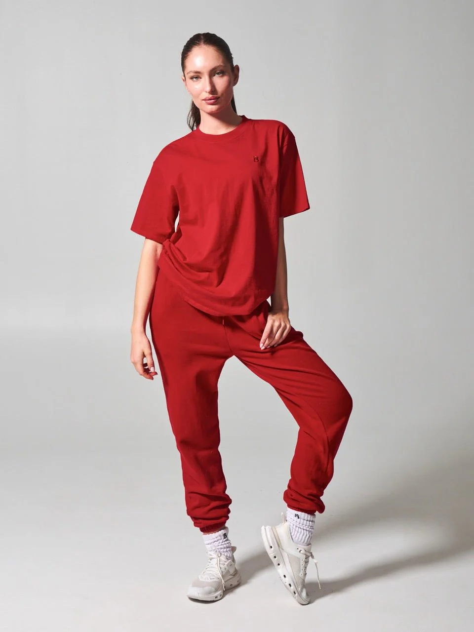 Essential Short Sleeve Tee - Lipstick Red - Image 2