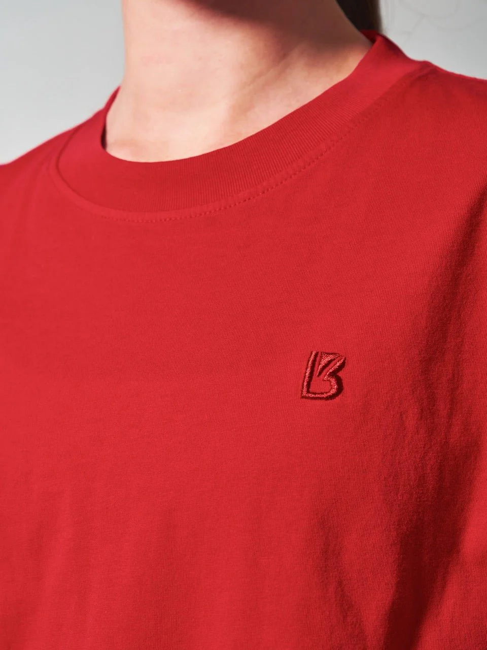 Essential Short Sleeve Tee - Lipstick Red - Image 3