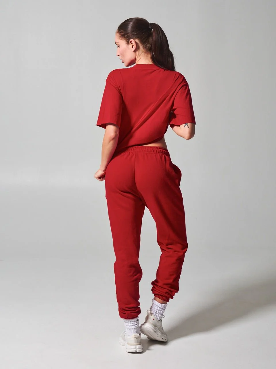 Essential Short Sleeve Tee - Lipstick Red - Image 4