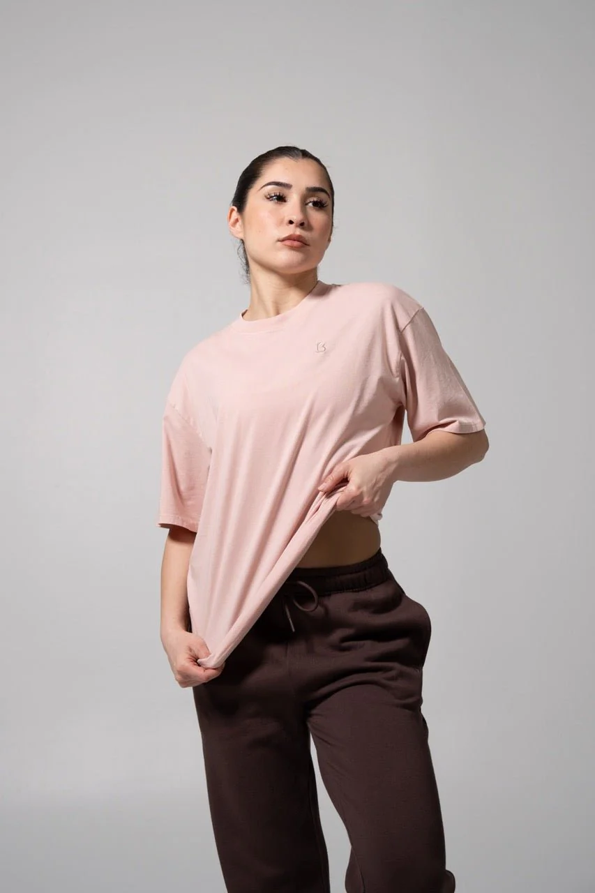 Essential Short Sleeve Tee - Strawberry Milk - Image 2