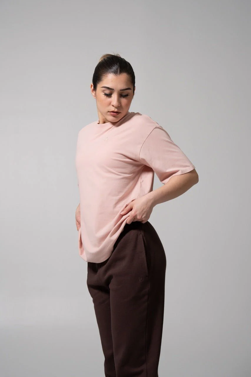 Essential Short Sleeve Tee - Strawberry Milk - Image 4