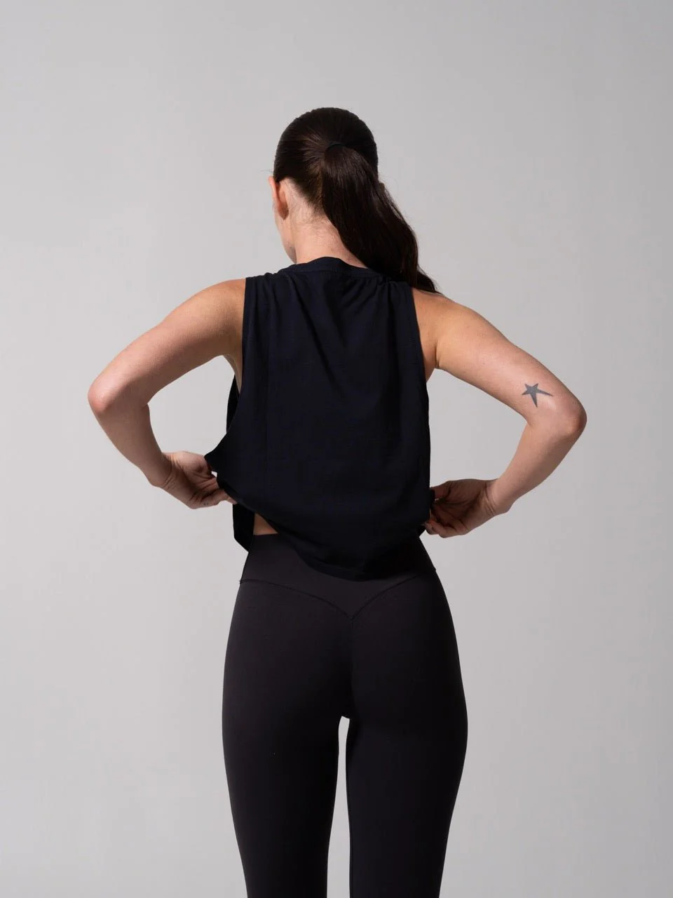 Essential Waist Tank - Onyx Black - Image 5