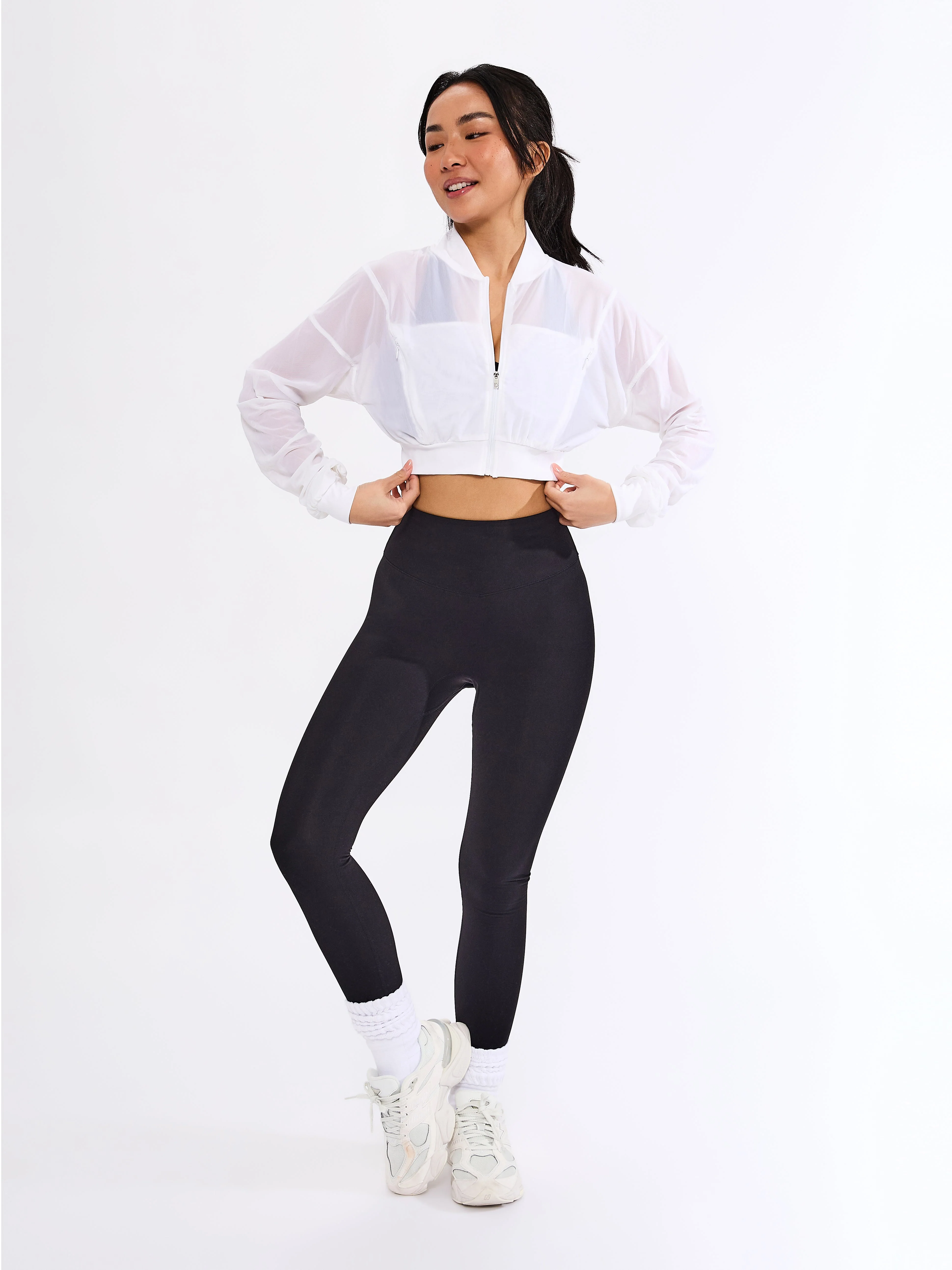 Exposed Mesh Jacket - White - Image 6