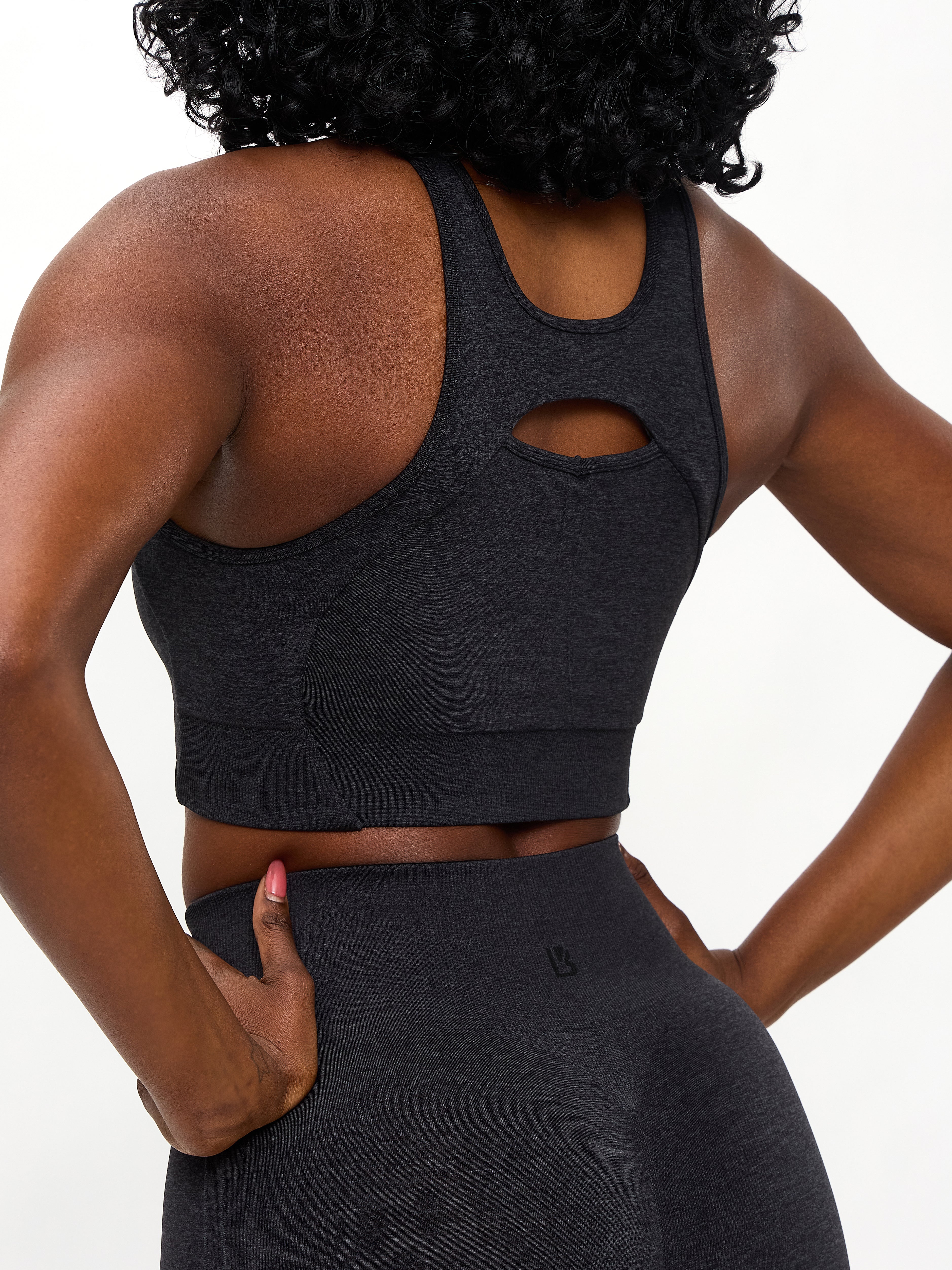 Form Reversible Seamless Sports Bra - Charcoal - Image 3