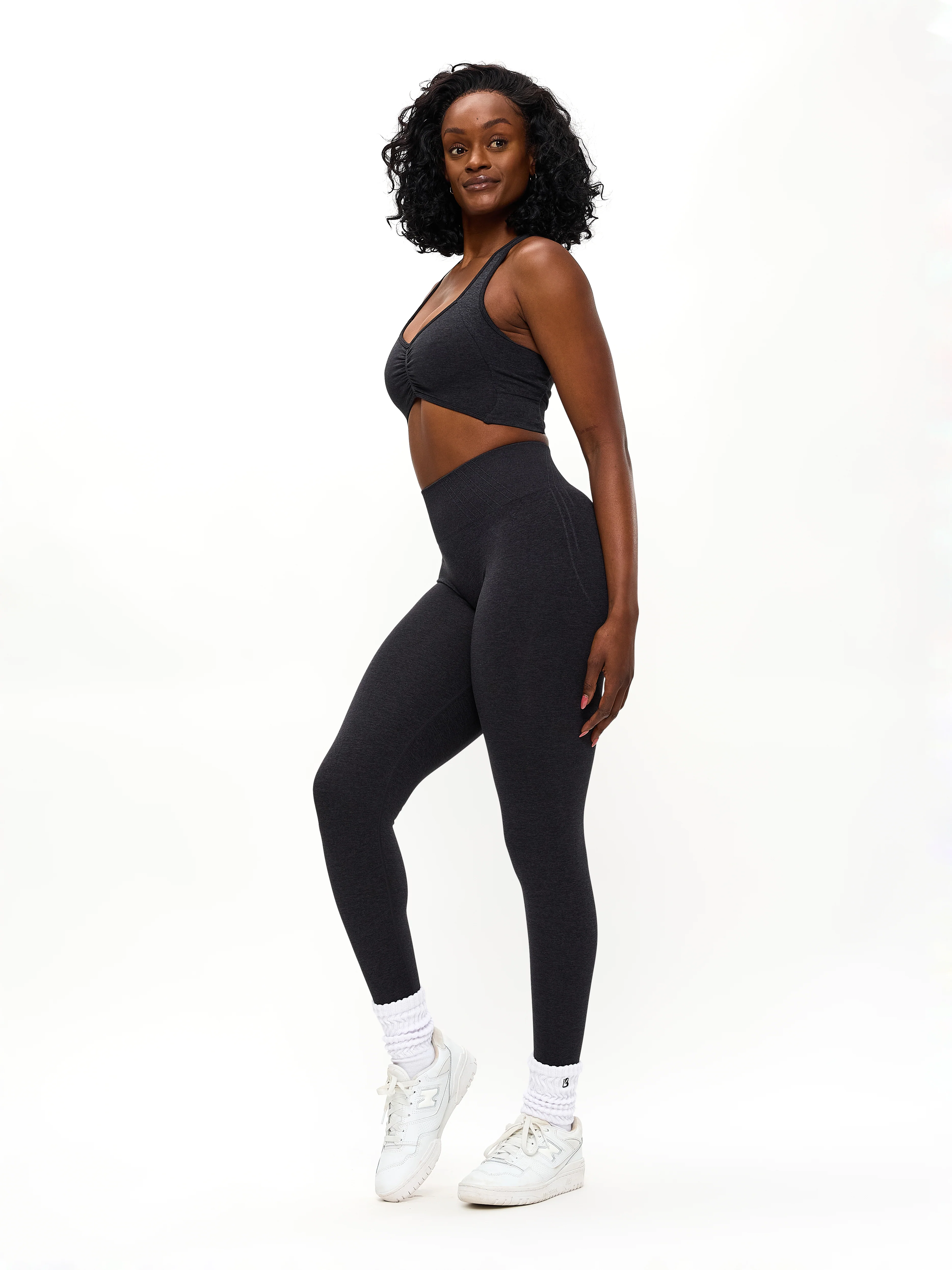 Form Reversible Seamless Sports Bra - Charcoal - Image 6