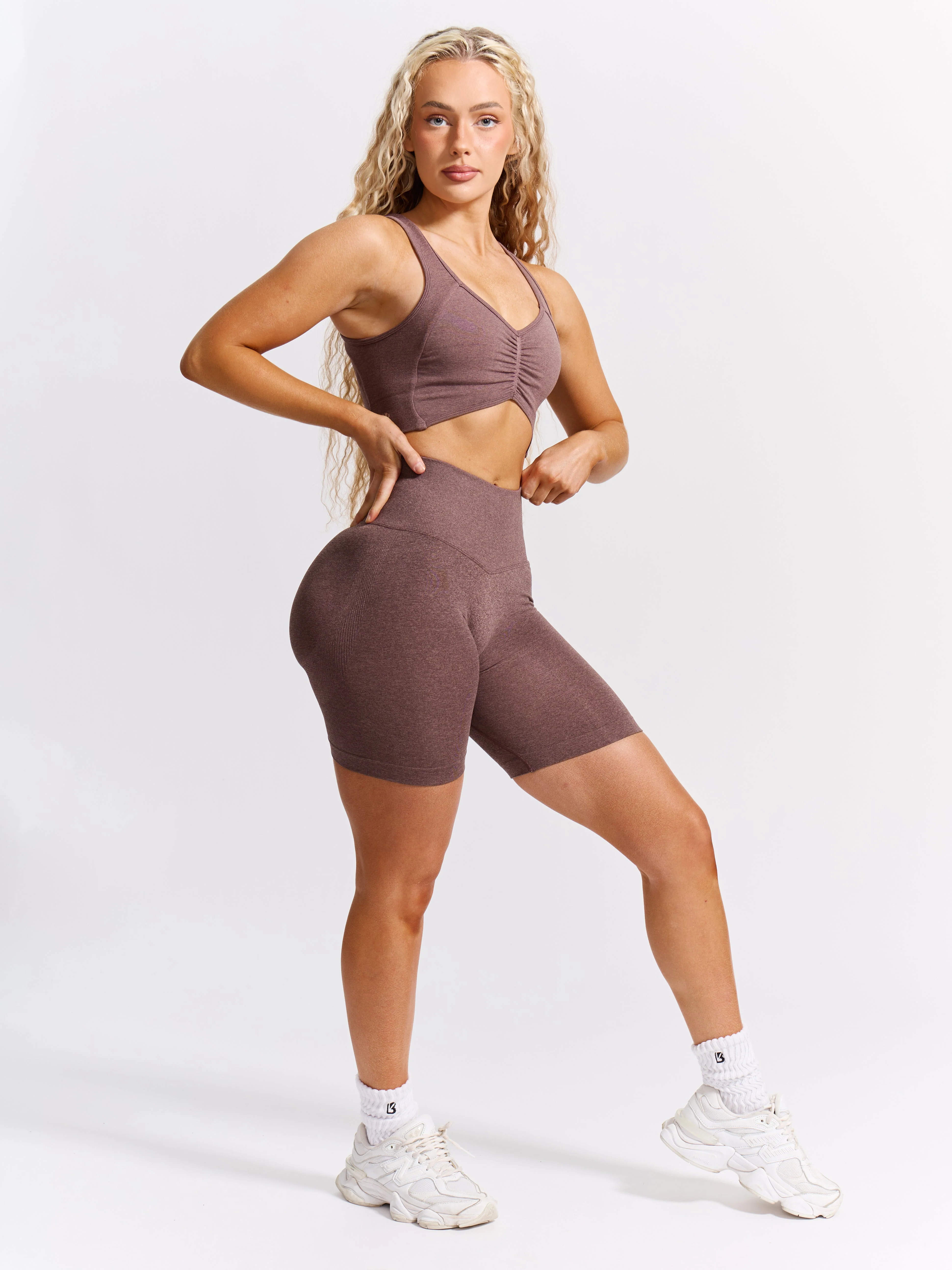 Form Seamless Sports Bra - Mocha Berry - Image 7