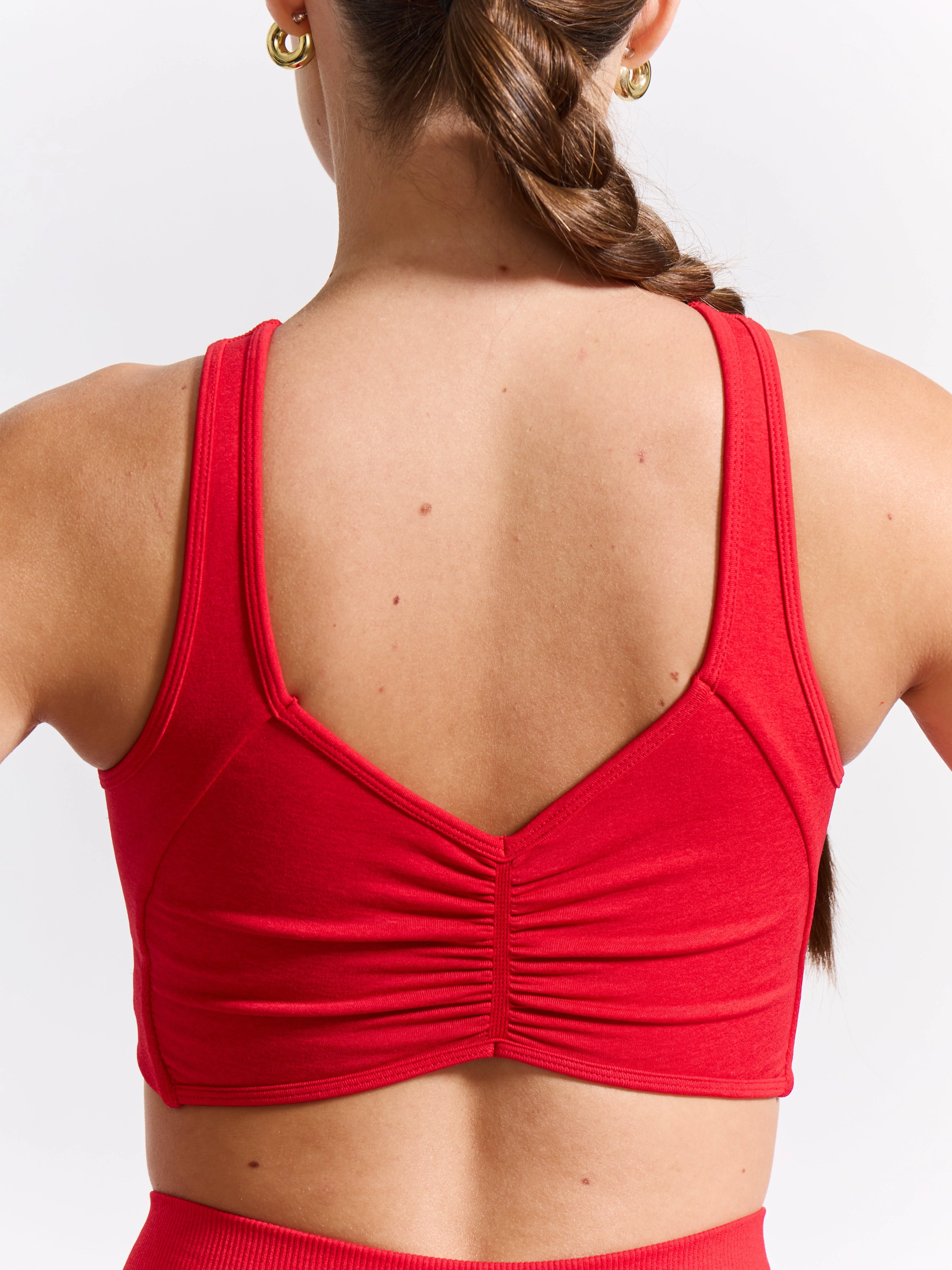 Form Seamless Sports Bra - Salsa Red - Image 2