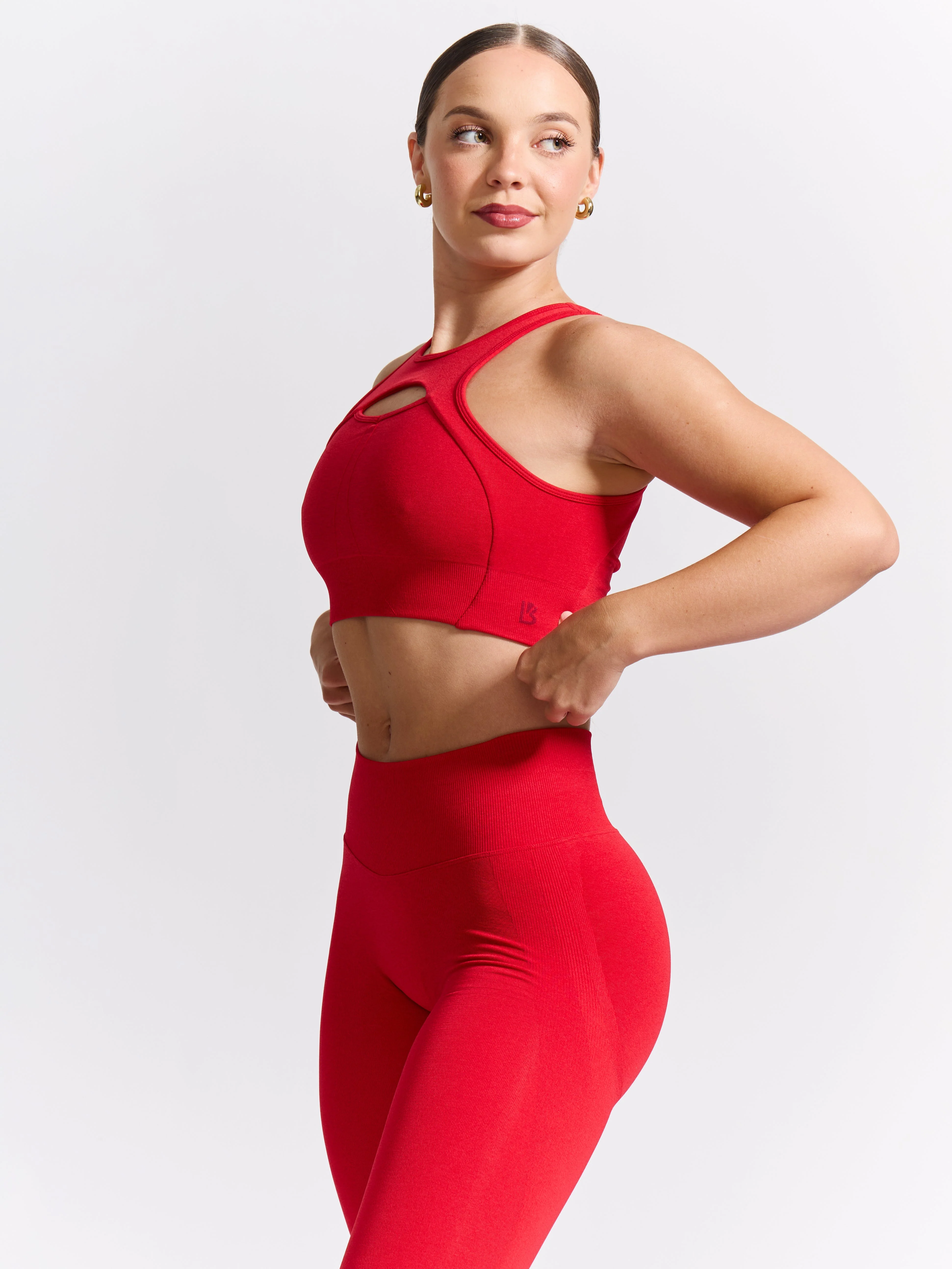 Form Seamless Sports Bra - Salsa Red - Image 4