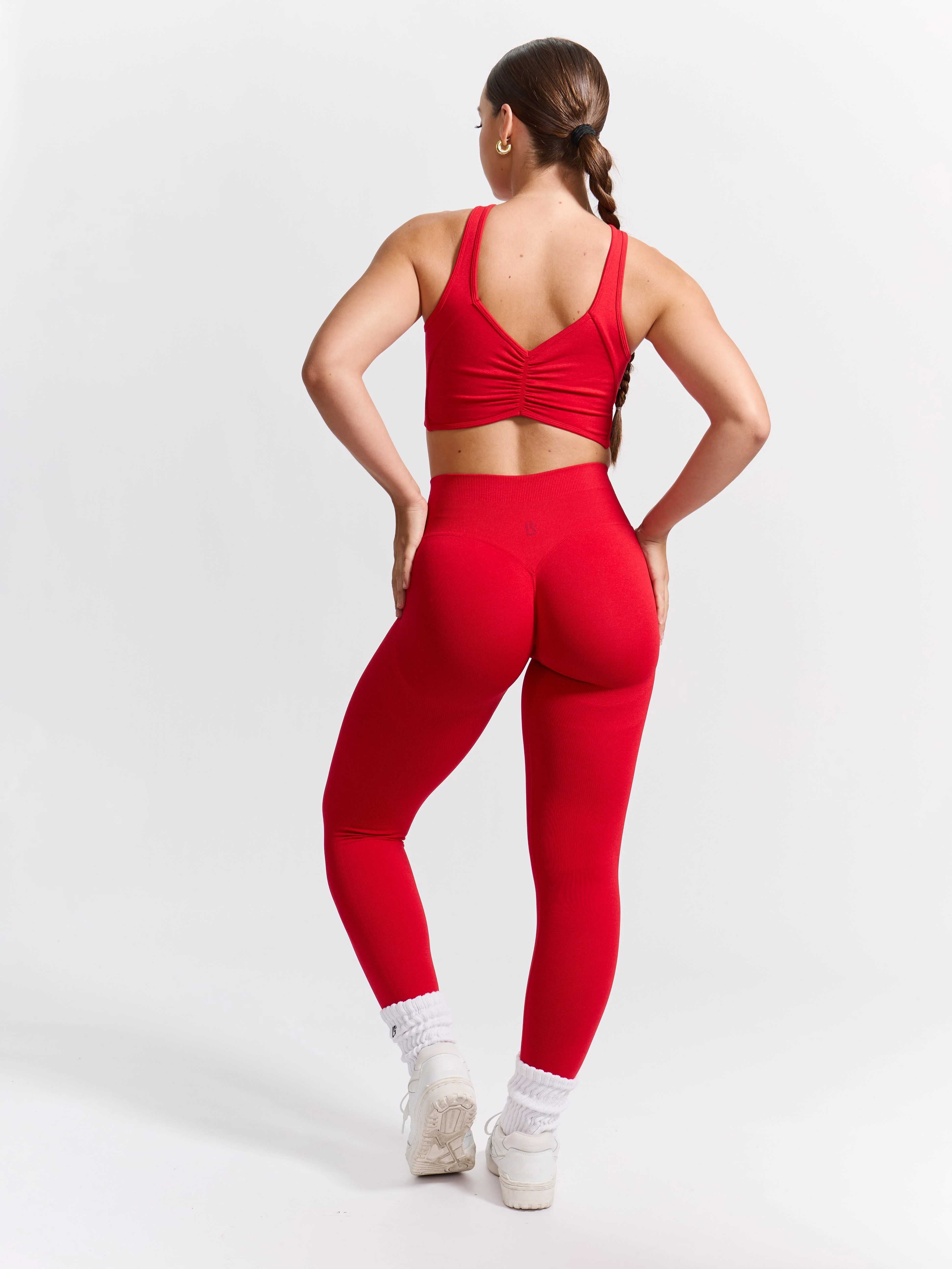 Form Seamless Sports Bra - Salsa Red - Image 5