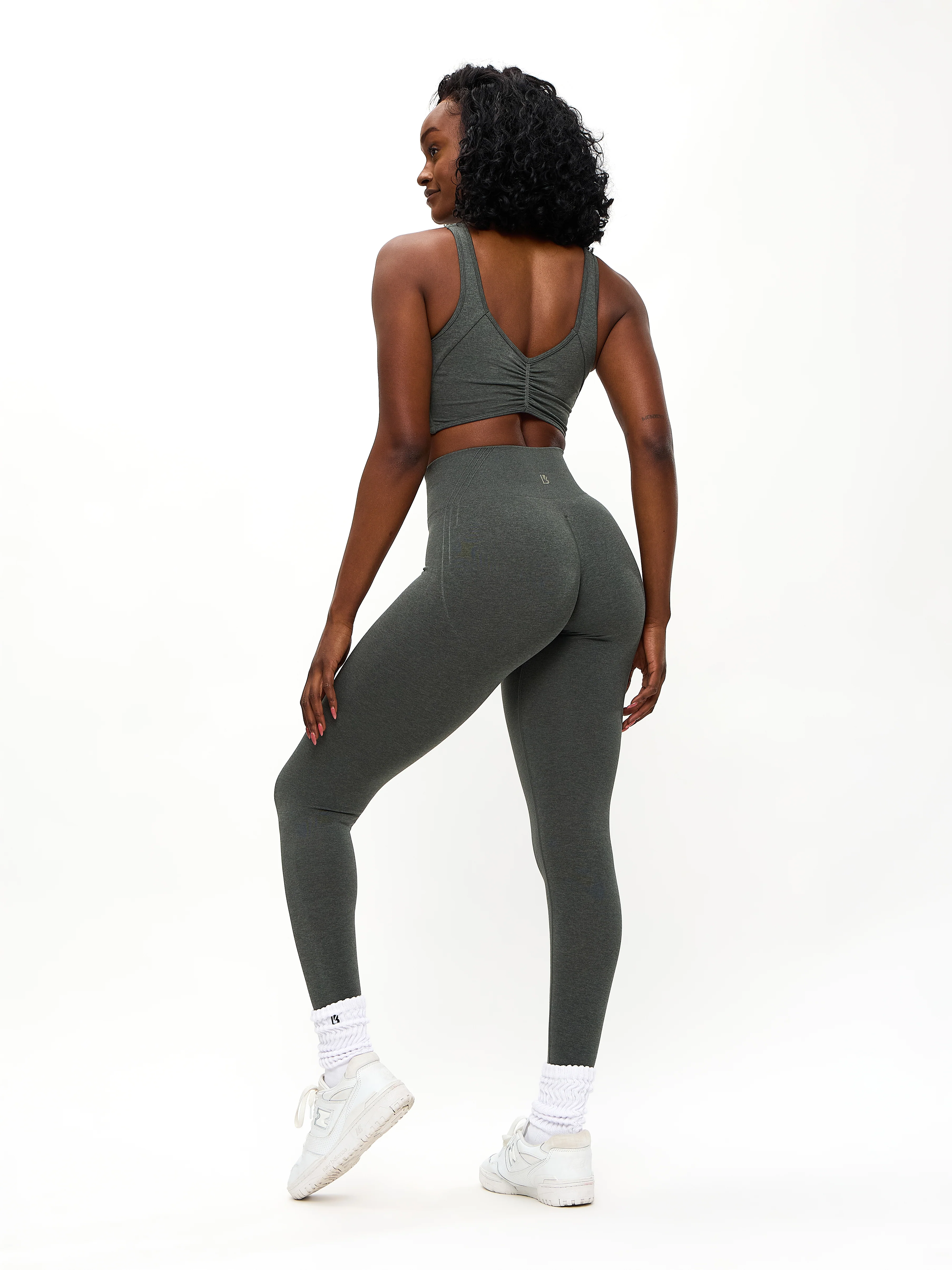 Form Reversible Seamless Sports Bra - Shadow Sage - Image 4