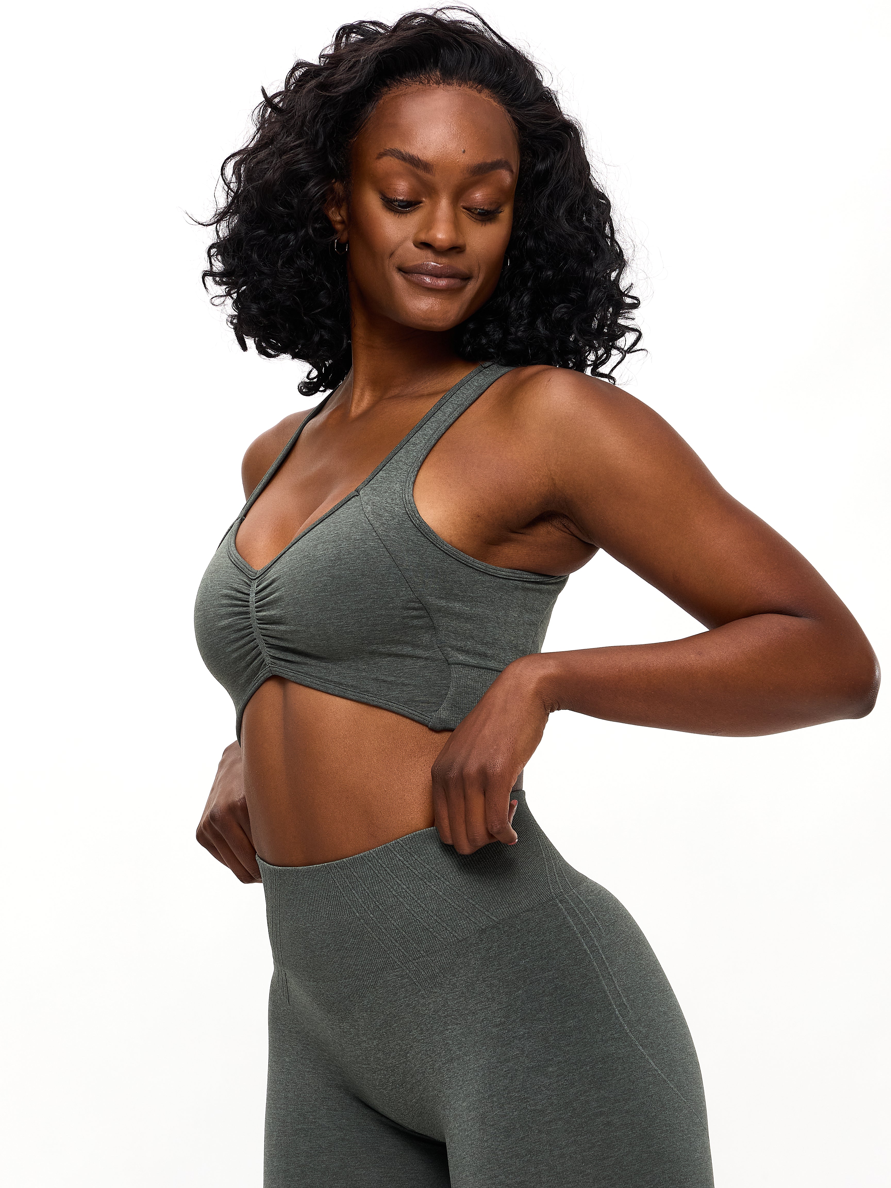 Form Reversible Seamless Sports Bra - Shadow Sage - Image 5