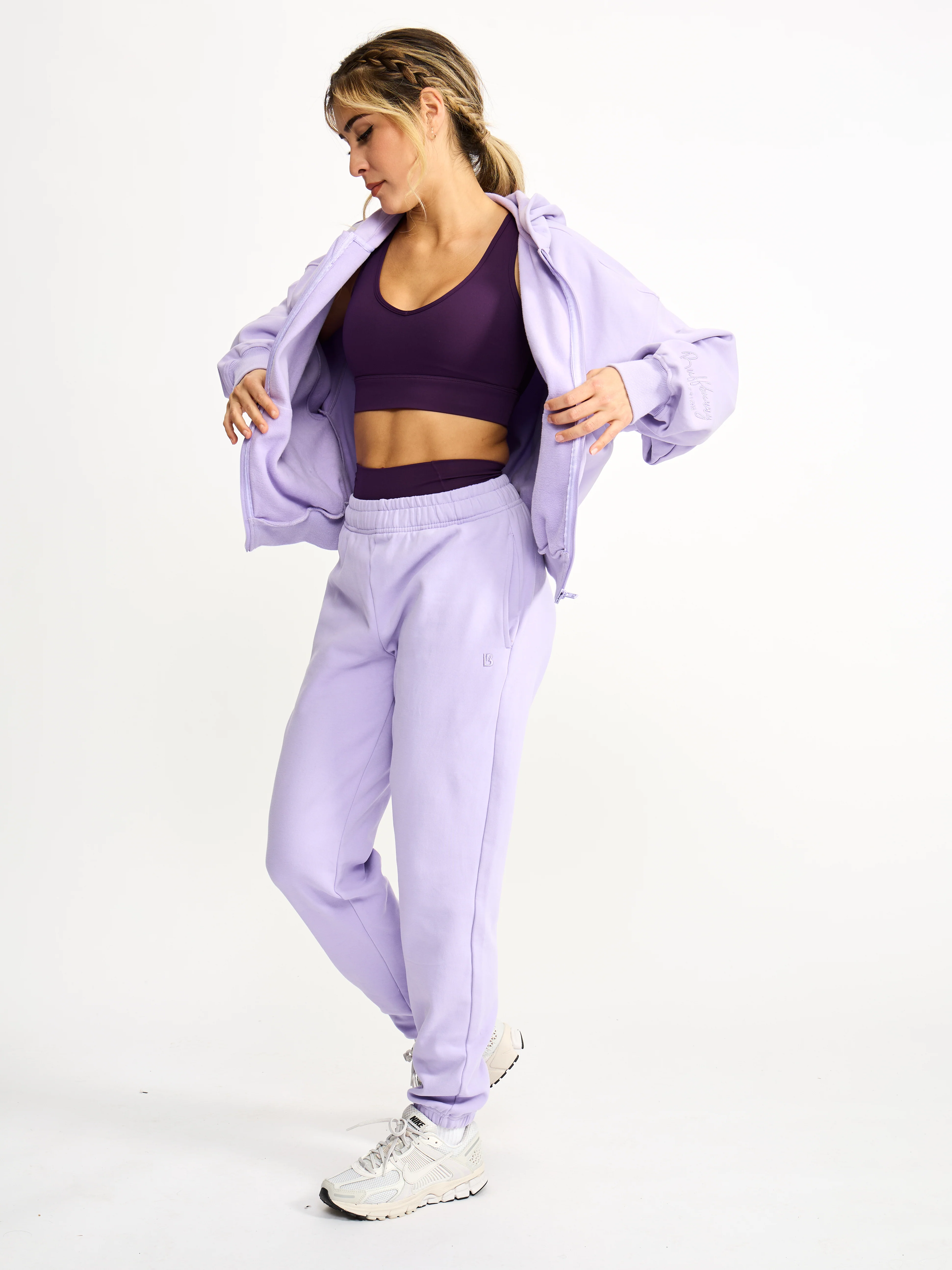 Full Zip Cloud Hoodie - Frosted Purple - Image 3