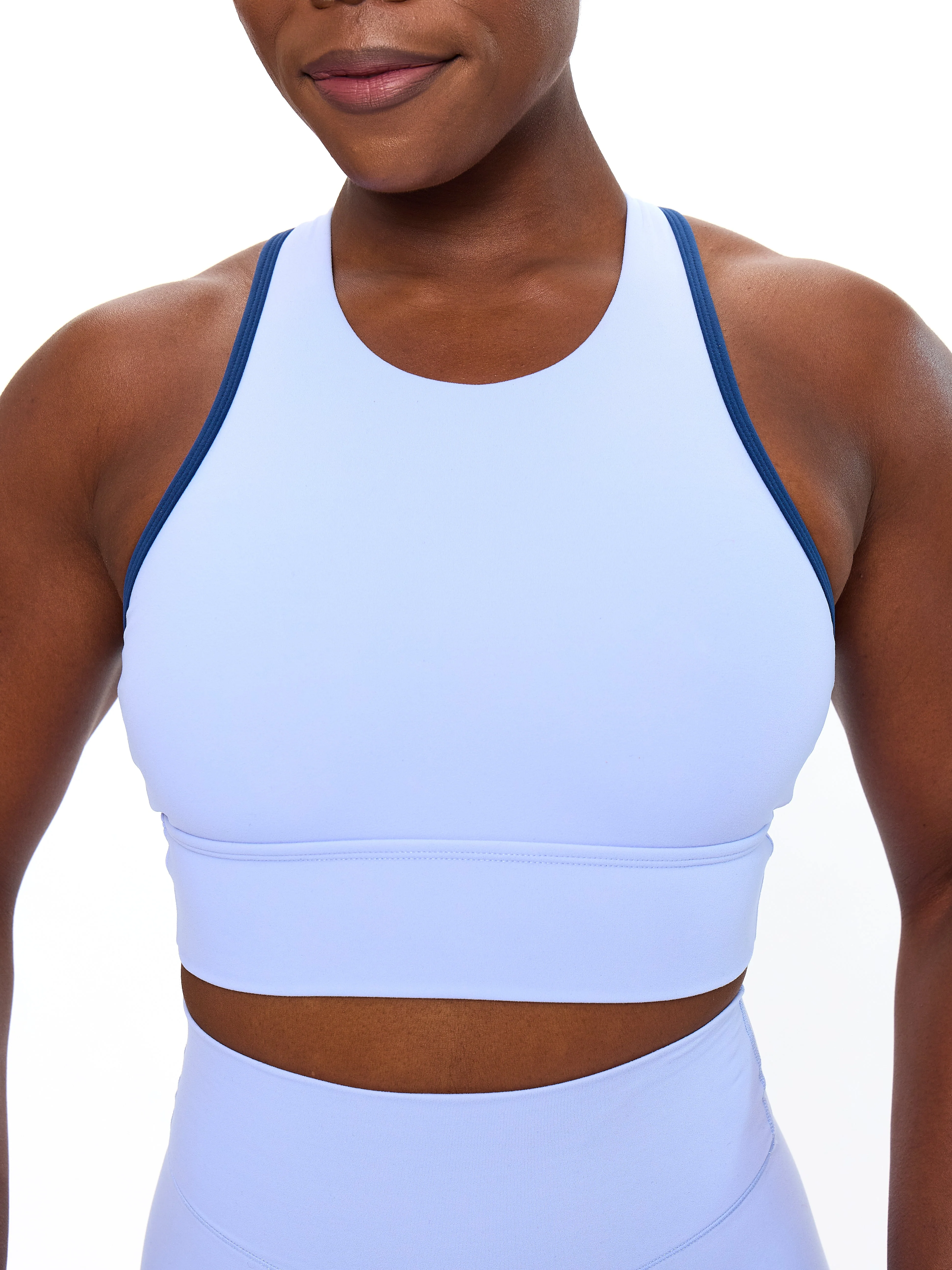 Geo Sports Bra - Rainwater Blue - Image 5