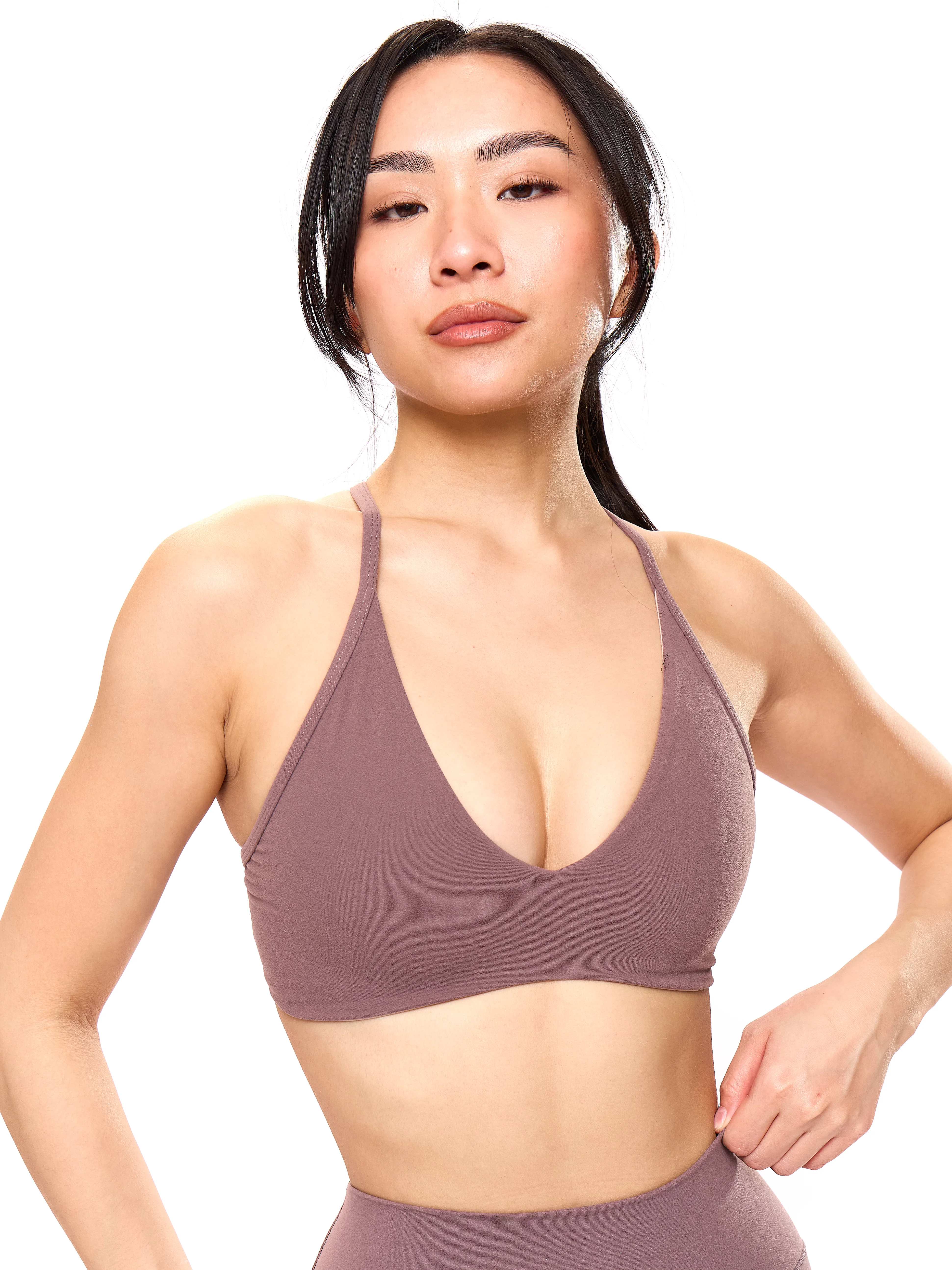 Girlfriend Reversible Sports Bra - Mocha Berry and Berry Ice - Image 3