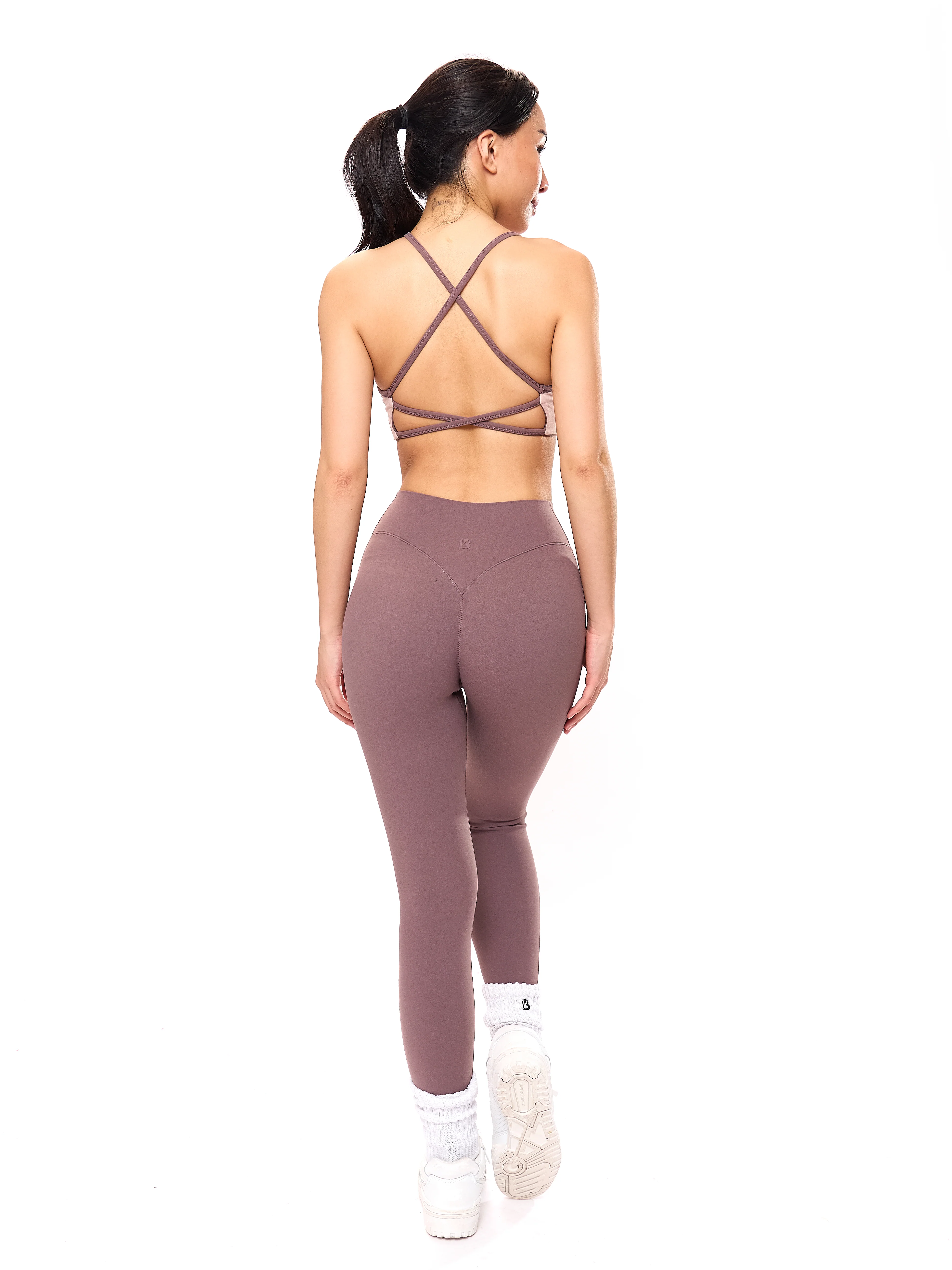 Girlfriend Reversible Sports Bra - Mocha Berry and Berry Ice - Image 5