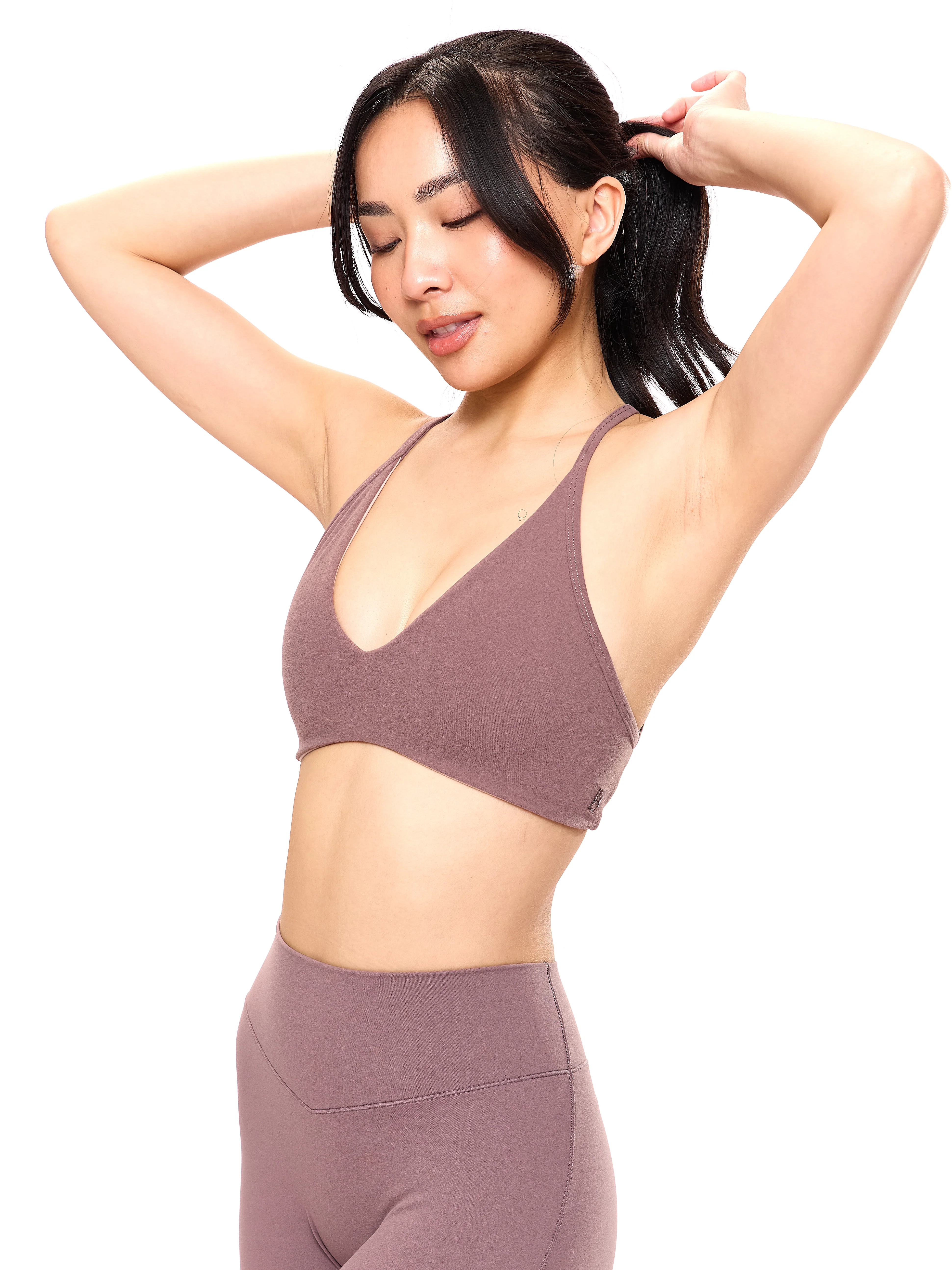 Girlfriend Reversible Sports Bra - Mocha Berry and Berry Ice - Image 6