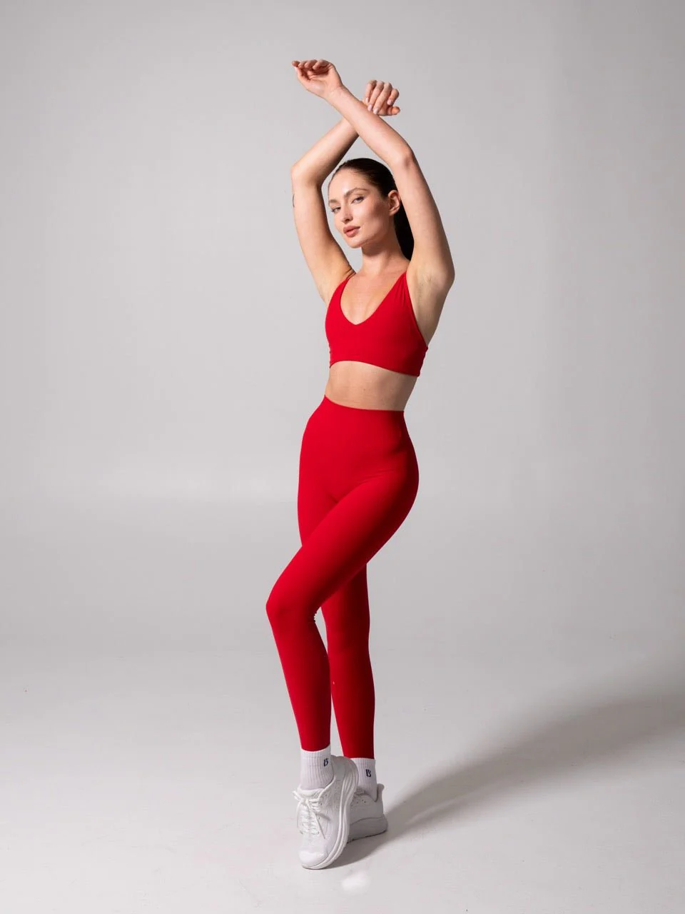 Girlfriend Reversible Sports Bra - Lipstick Red and Miami Vice - Image 4