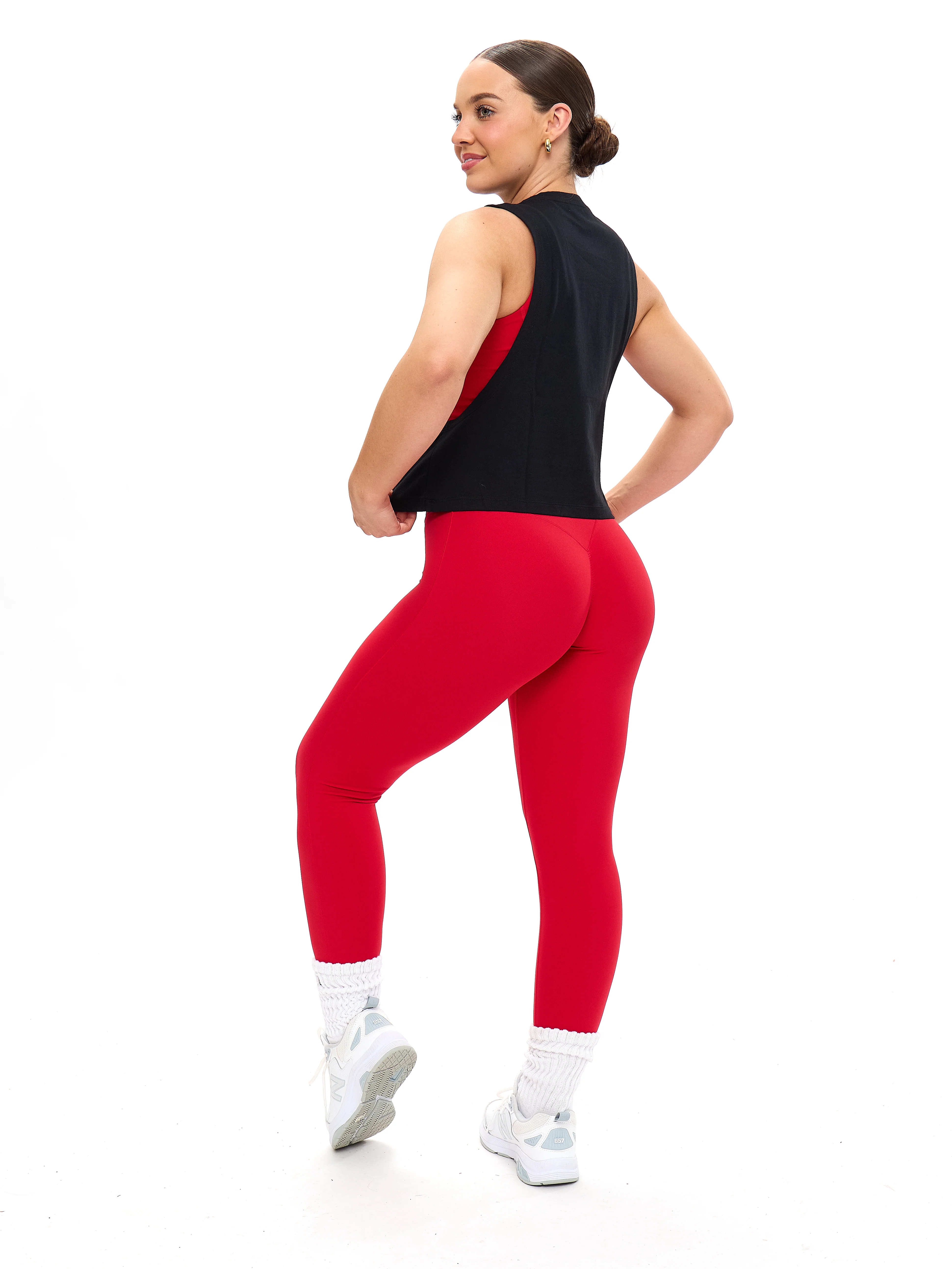 Globe Crop Tank - Black - Image 4