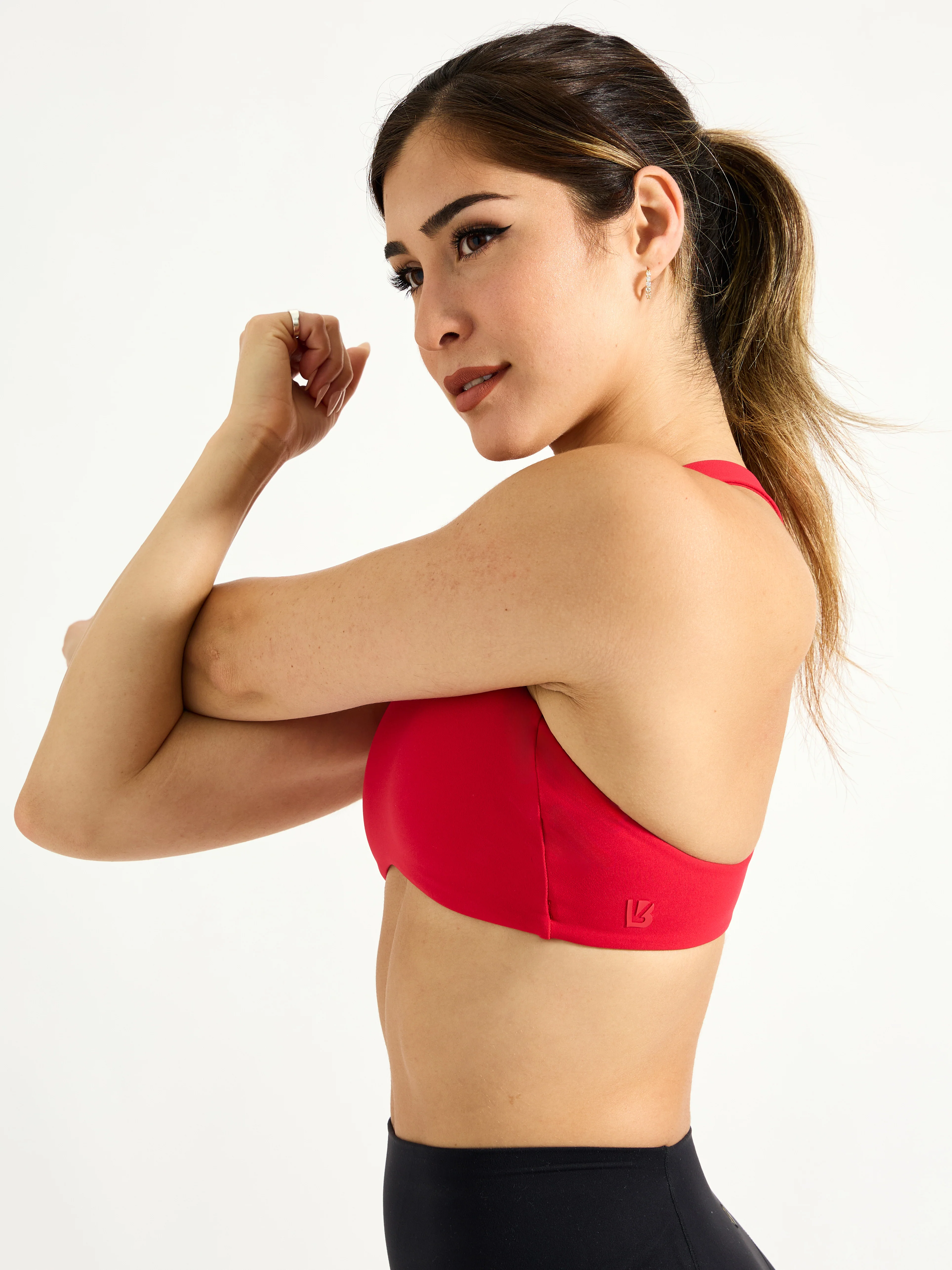 Curve Sports Bra - Lipstick Red - Image 5
