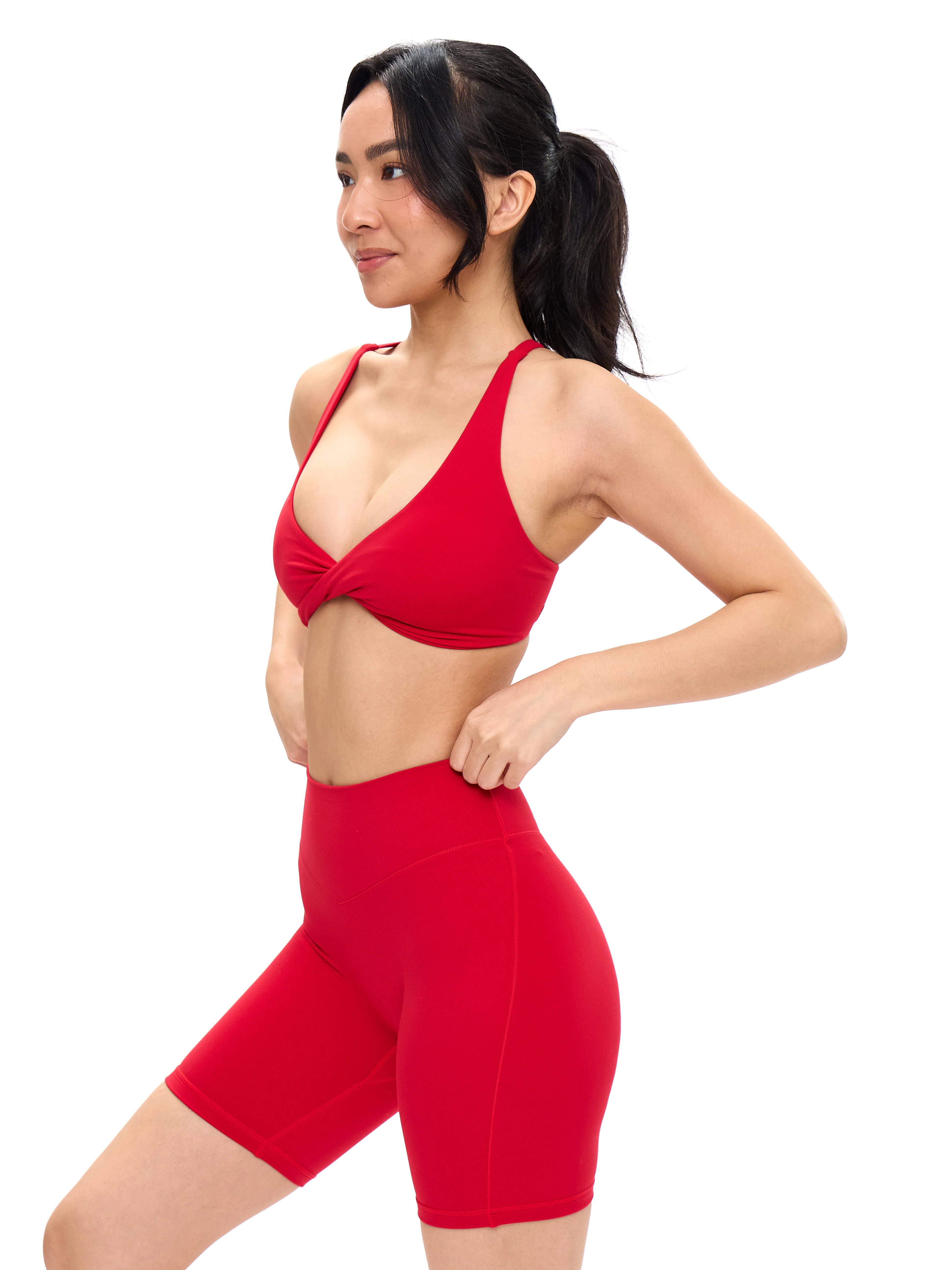 Glow Sports Bra - Lipstick Red - Image 6