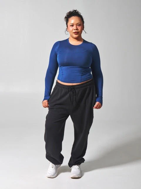 Halo Long Sleeve Baby Tee - Baked Blue - Image 2