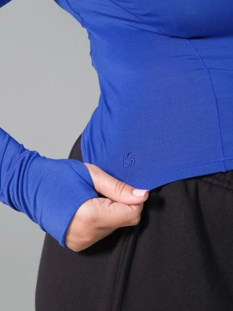 Halo Long Sleeve Baby Tee - Rio Blue - Image 3