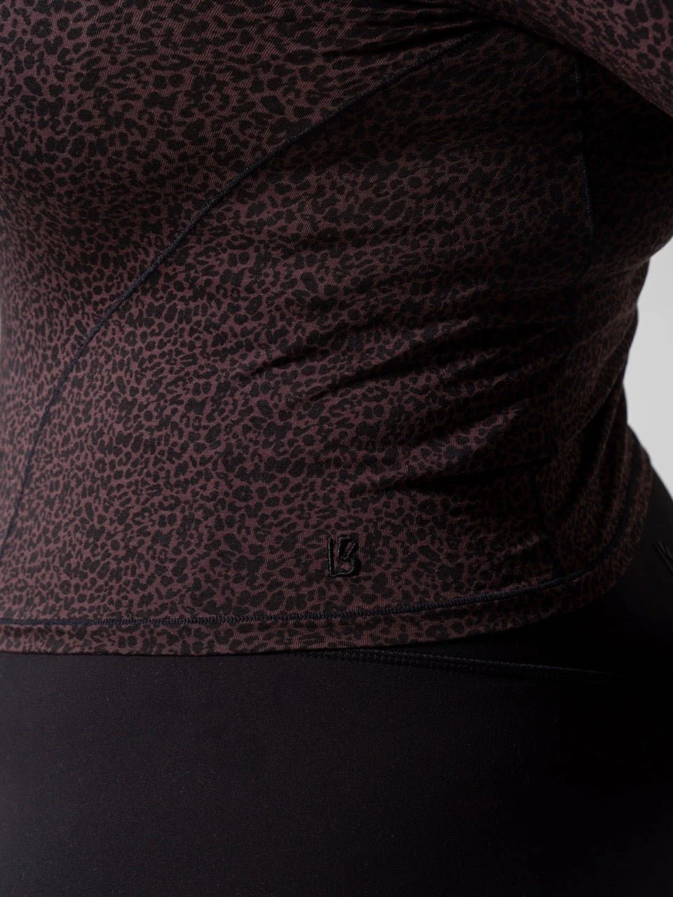 Halo Long Sleeve Baby Tee - Leopard Print - Image 6