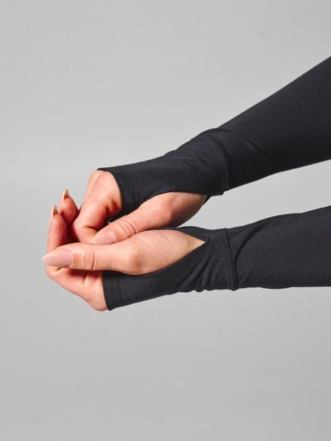 Halo Long Sleeve Baby Tee - Onyx Black - Image 7